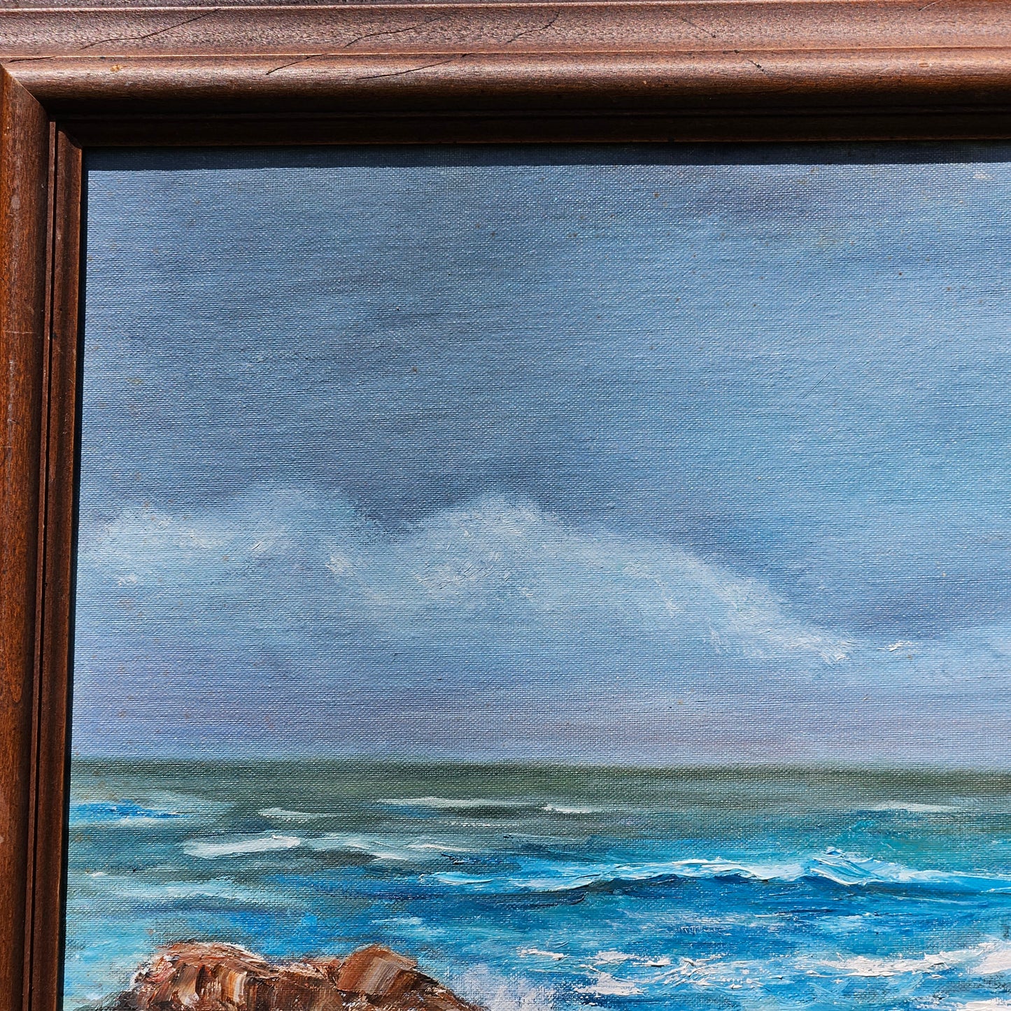 Seascape Painting by Dolores Barnes "Strawberry Granite"