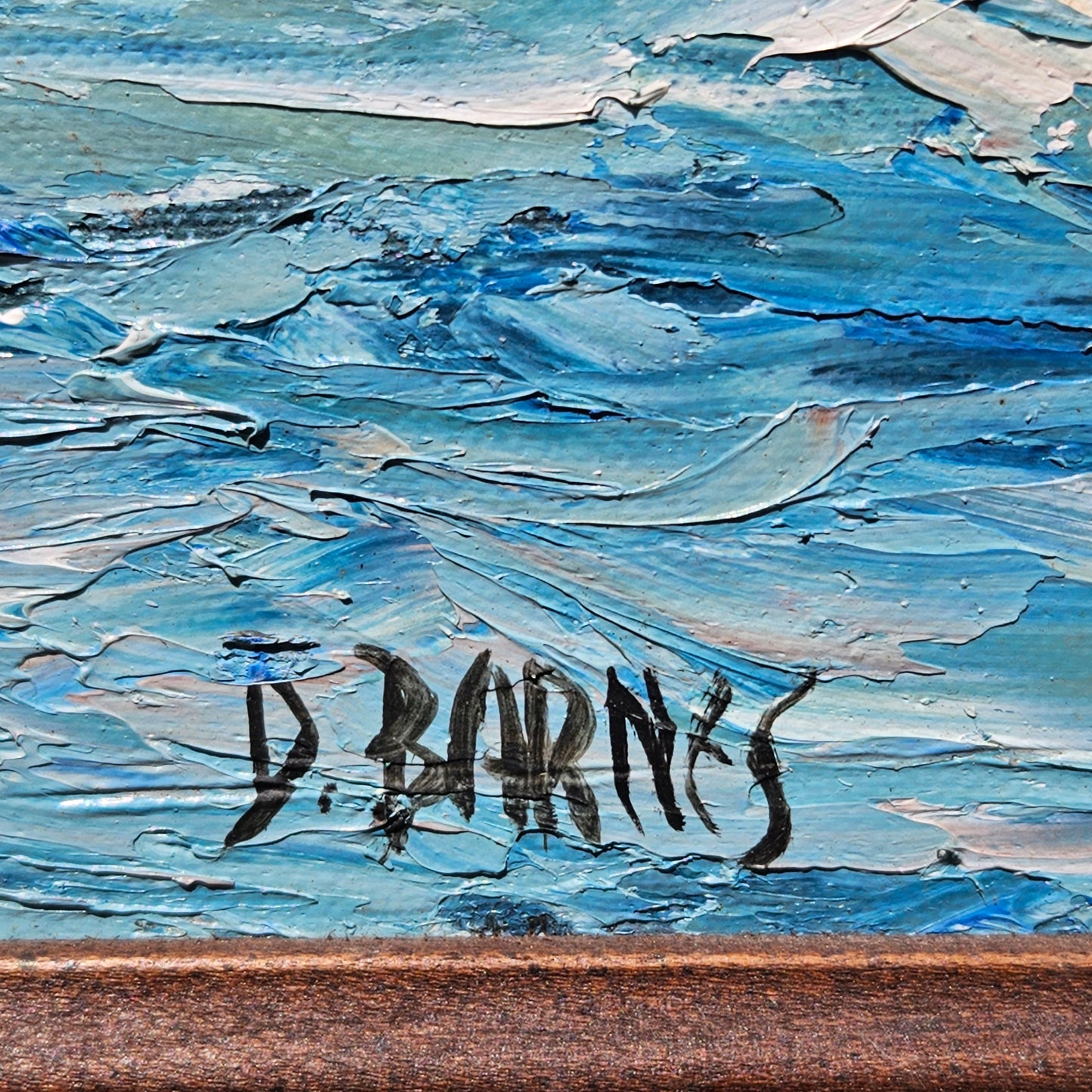 Seascape Painting by Dolores Barnes "Strawberry Granite"