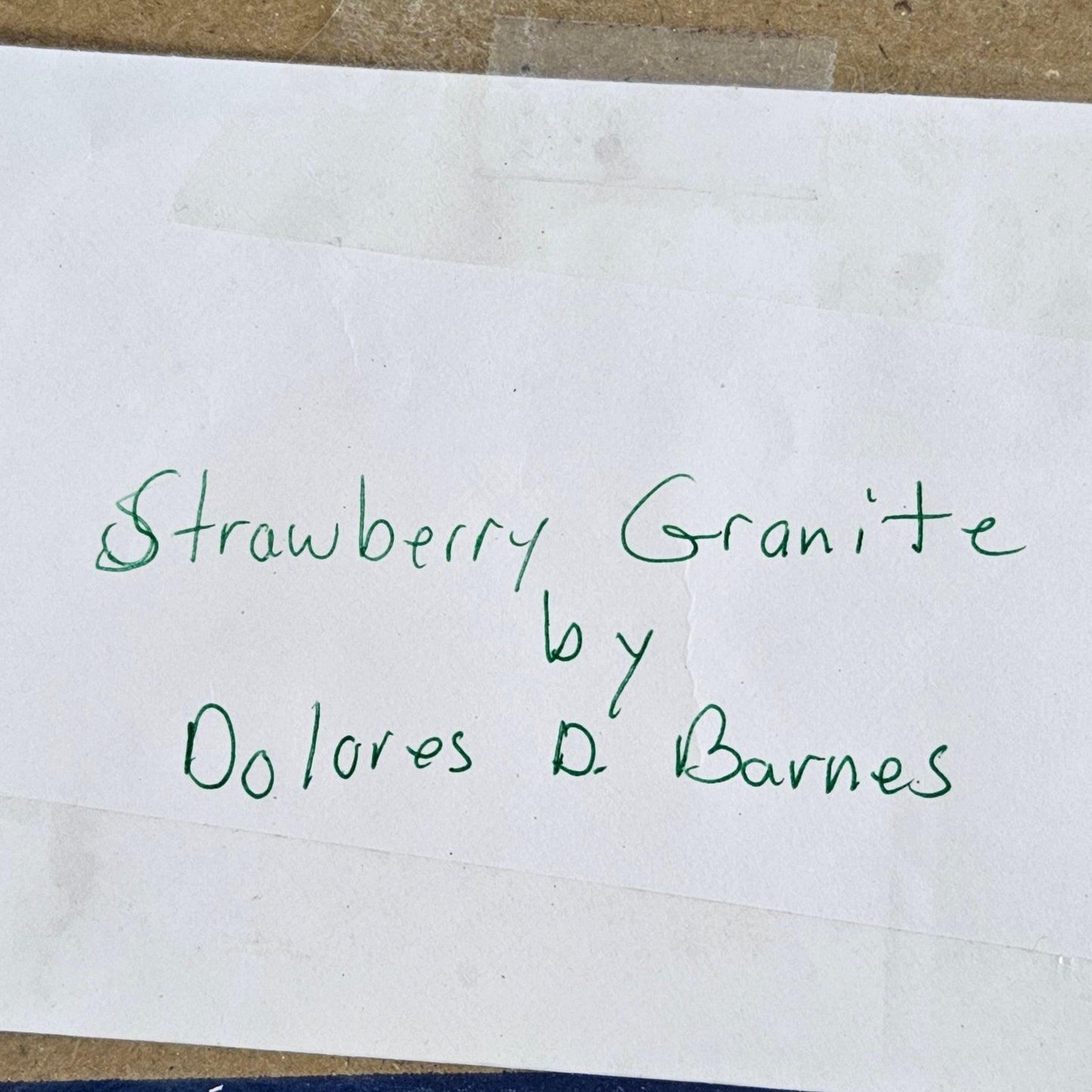 Seascape Painting by Dolores Barnes "Strawberry Granite"
