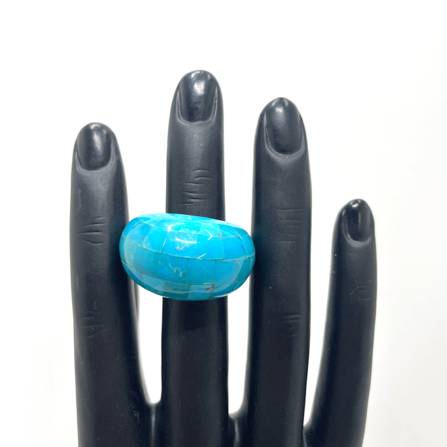 Vintage Blue Cocktail Ring - Size 9.5