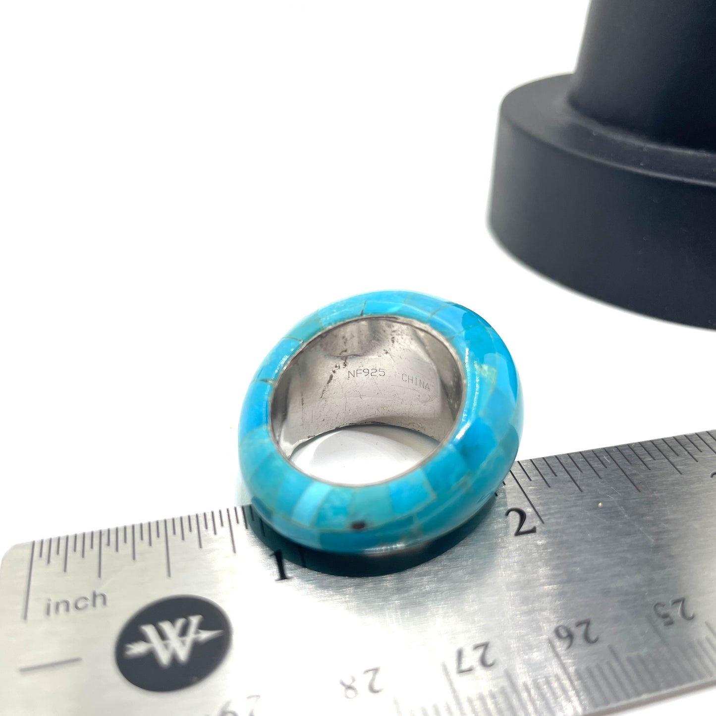 Vintage Blue Cocktail Ring - Size 9.5