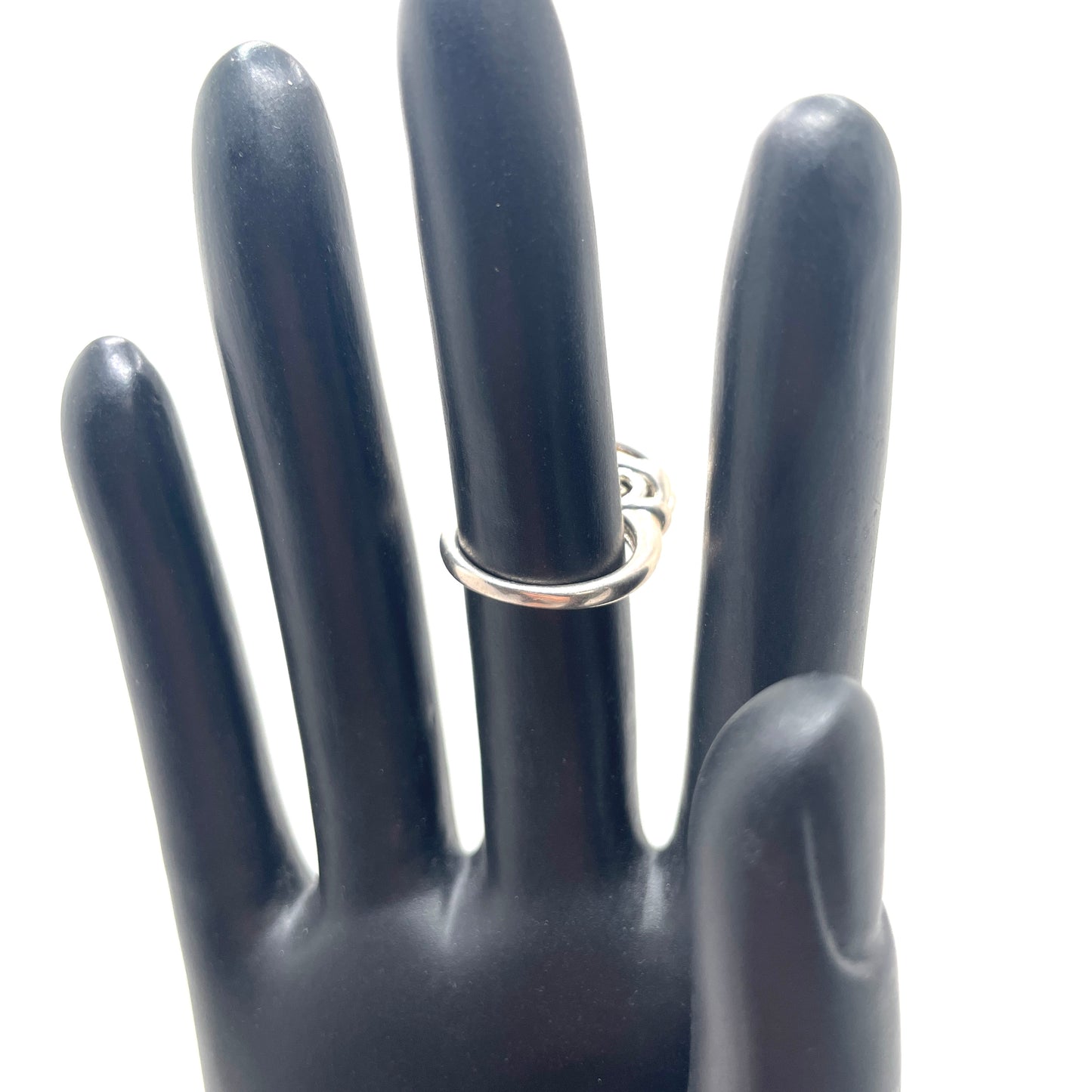 Vintage Sterling Silver & Tiger Eye Ring - Size 6.25