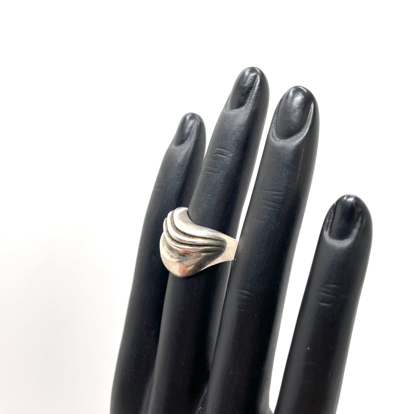 Vintage Mexican Sterling Silver Cocktail Ring - Size 5.5