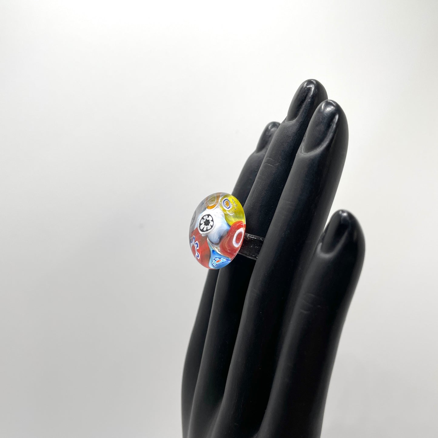 Vintage Glass Ring - Size 6