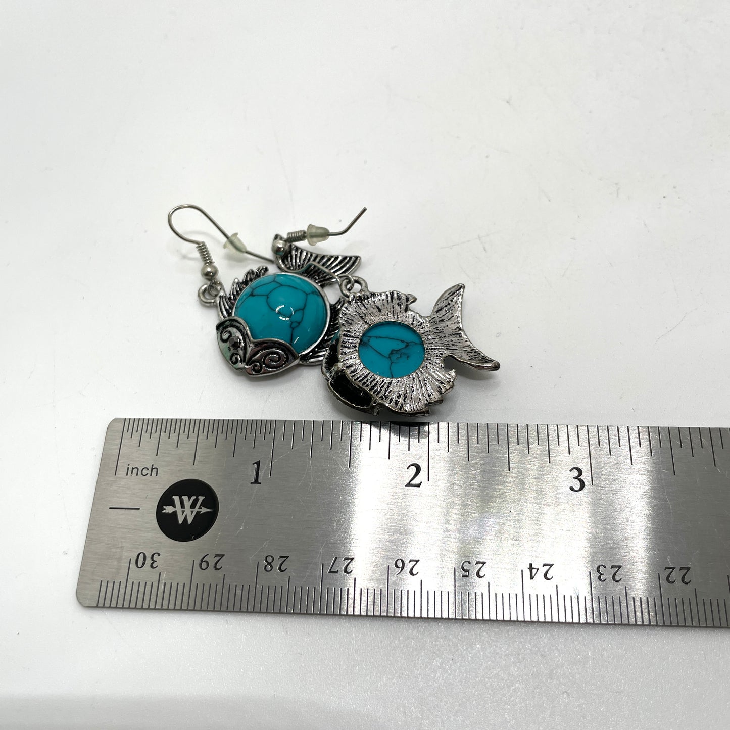 Vintage Turquoise Fish Earrings