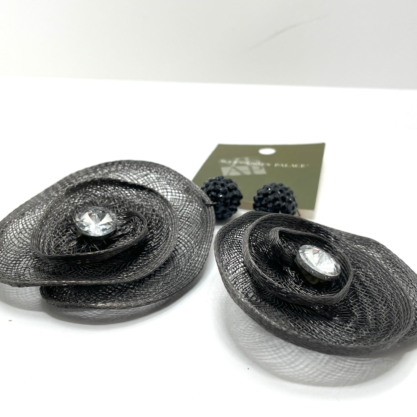 Black & Gray Statement Earrings