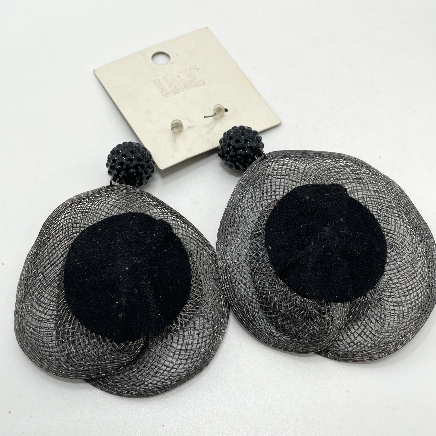 Black & Gray Statement Earrings