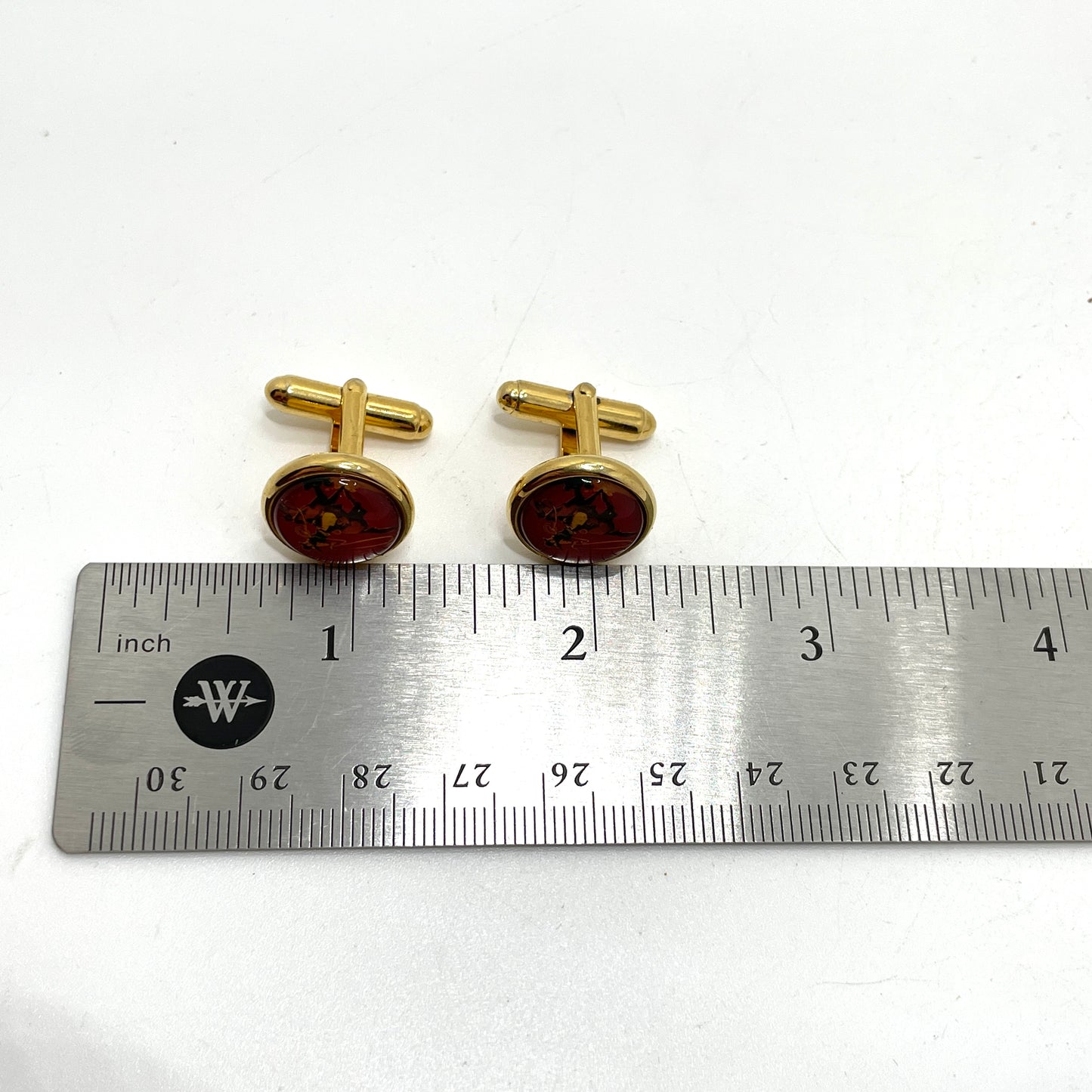 Vintage Bridle Horse Rosette Cufflinks