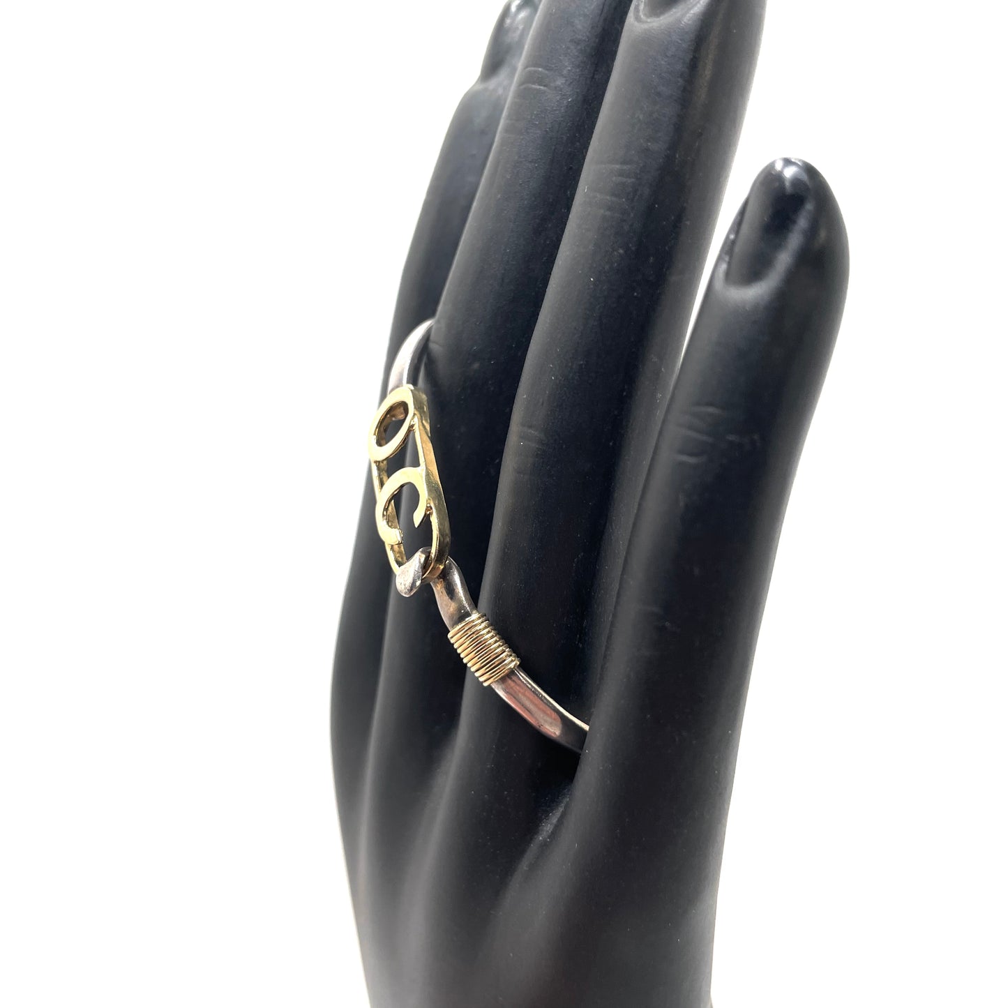 Vintage "OC" 14K Gold & Sterling Silver Child's Bracelet