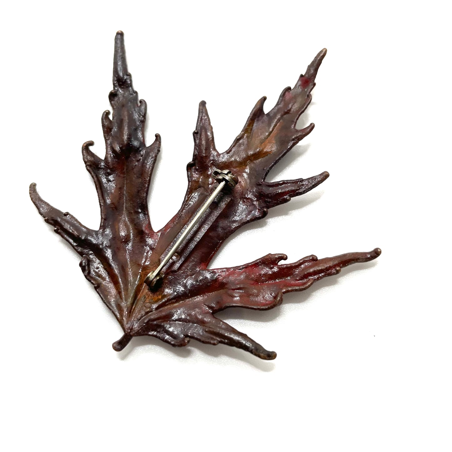 Vintage Red Maple Leaf Pin