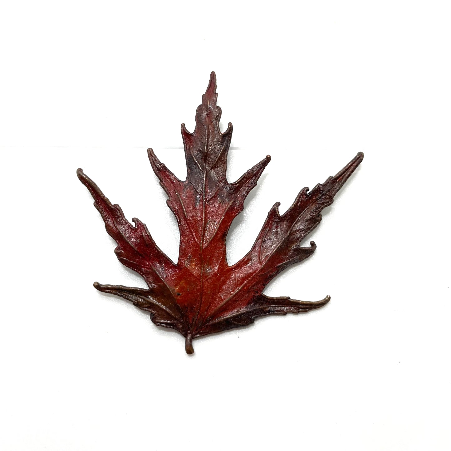 Vintage Red Maple Leaf Pin