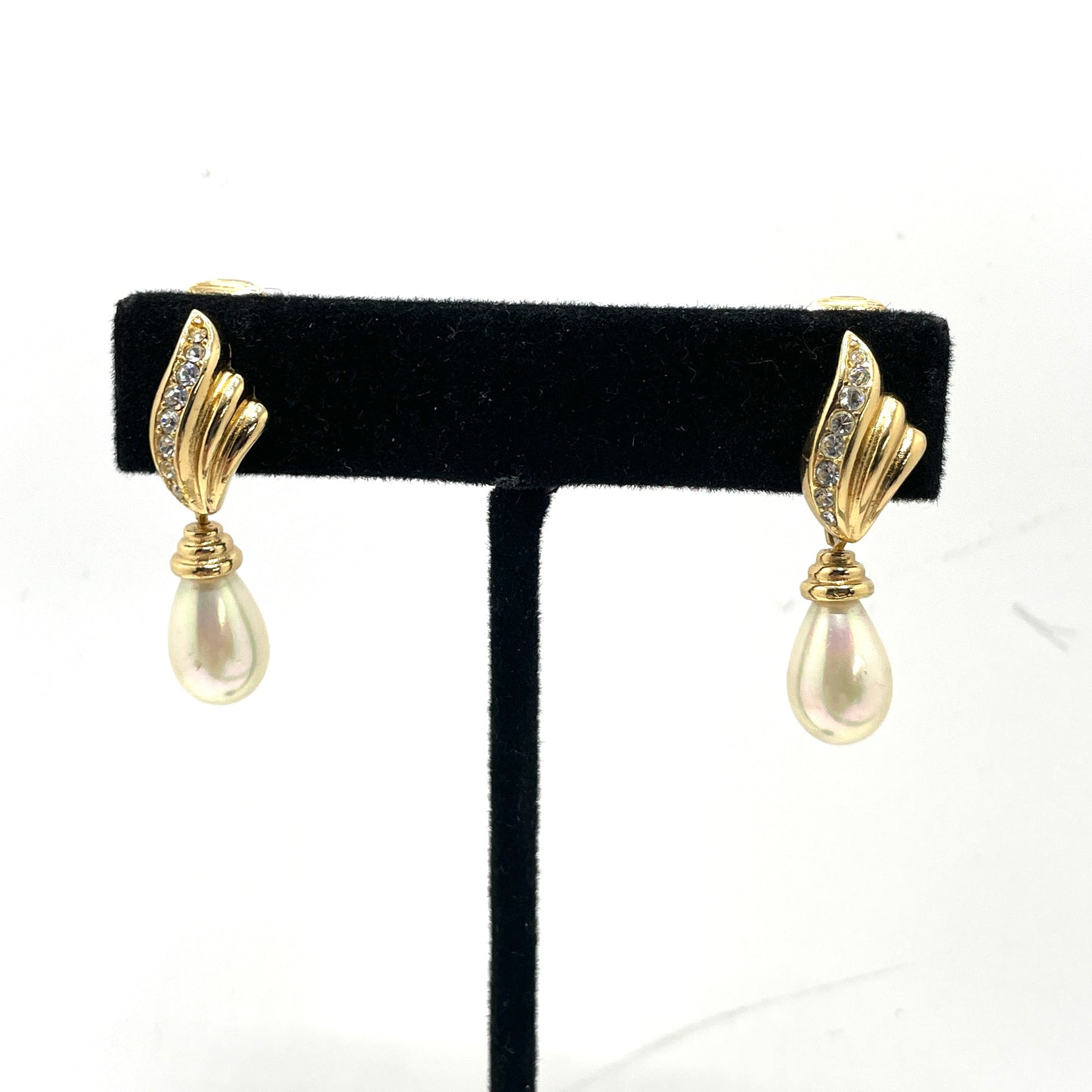 Sterling Silver Inlaid Stone Triangle Earrings