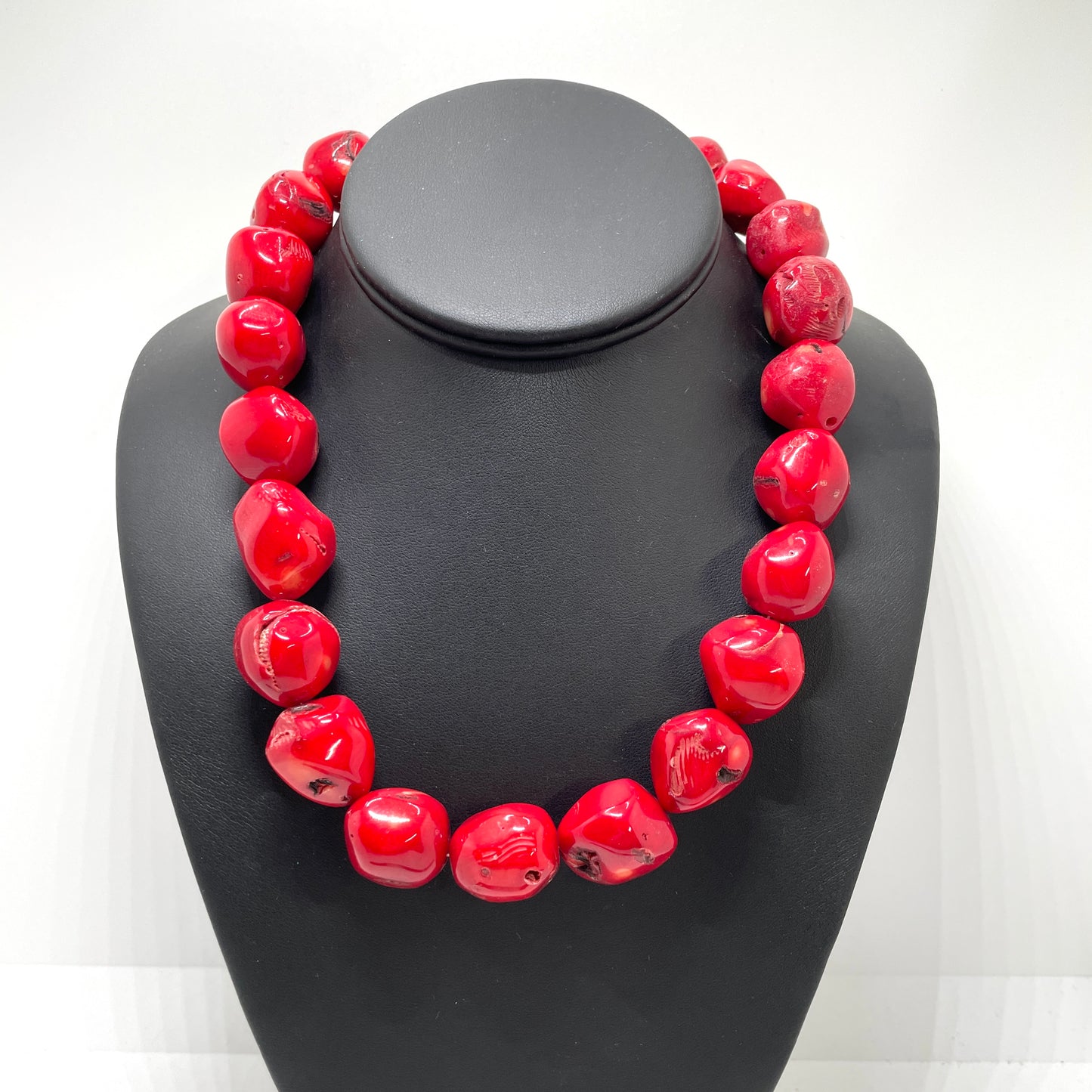 Vintage Red Natural Stone Necklace