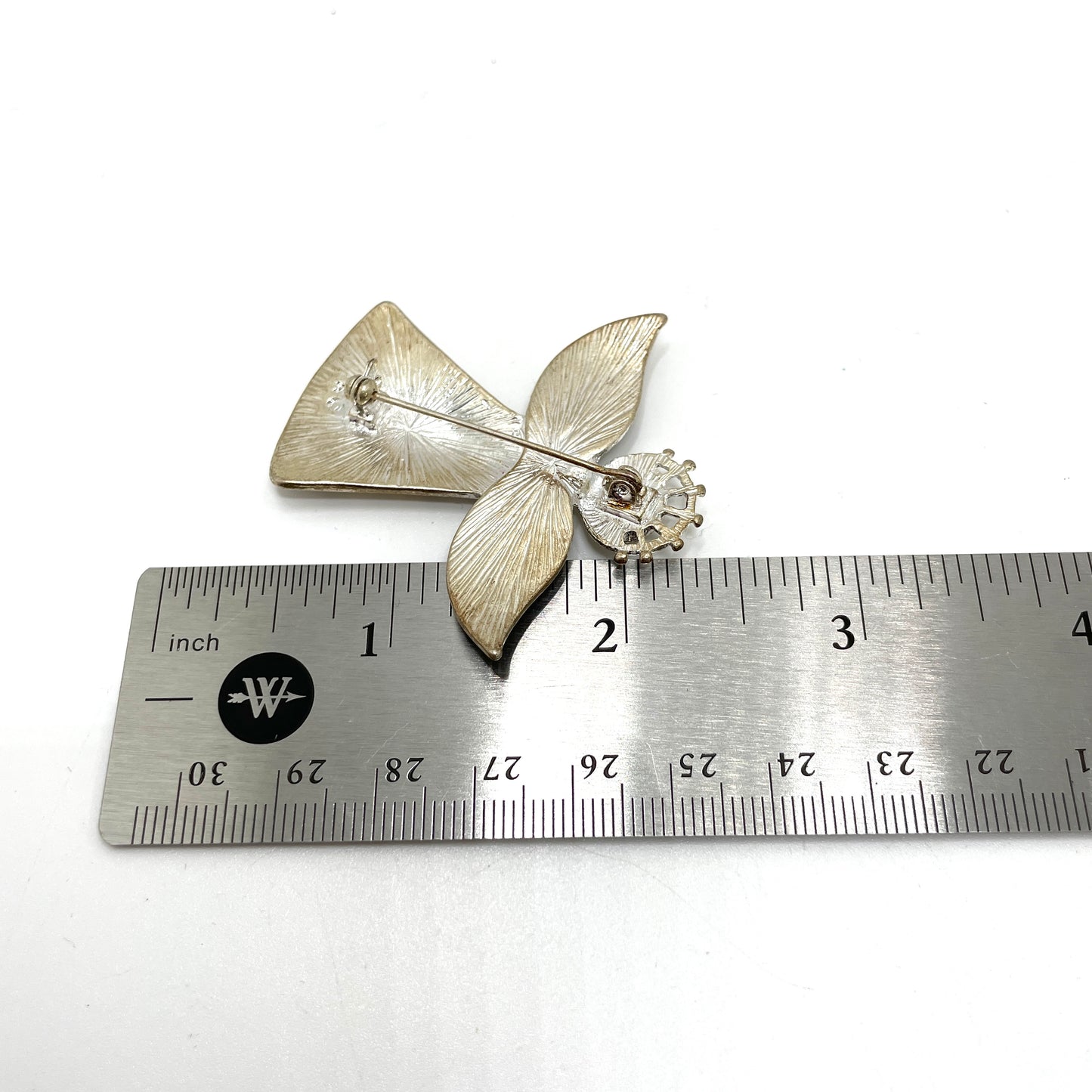 White & Blue Angel Pin