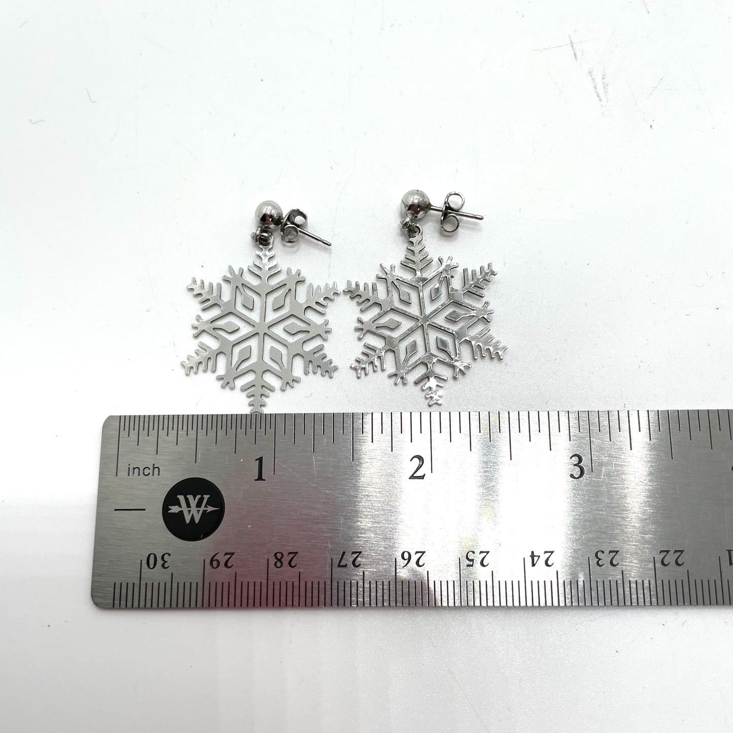 Silver Snowflake Earrings