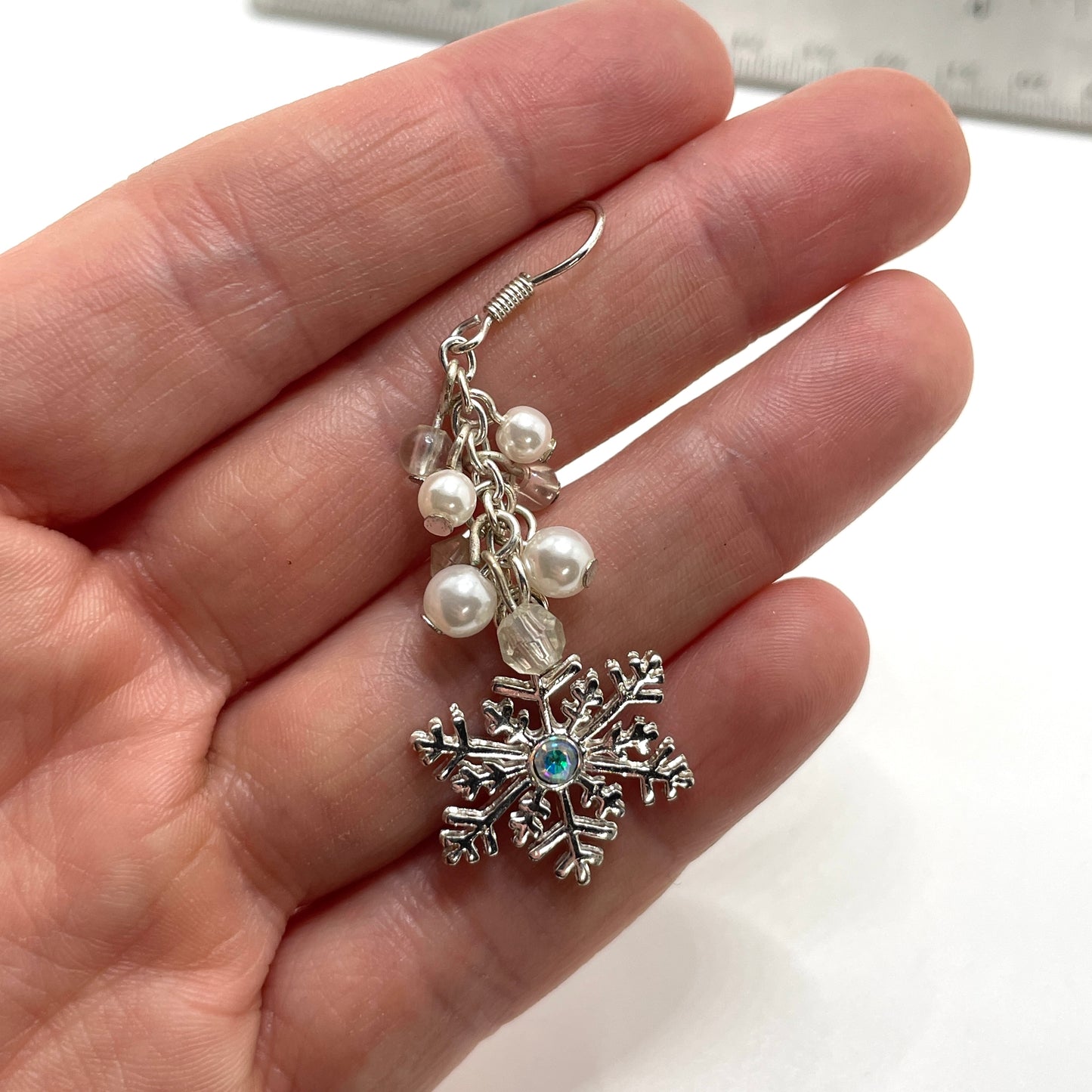 Snowflake Dangle Earrings