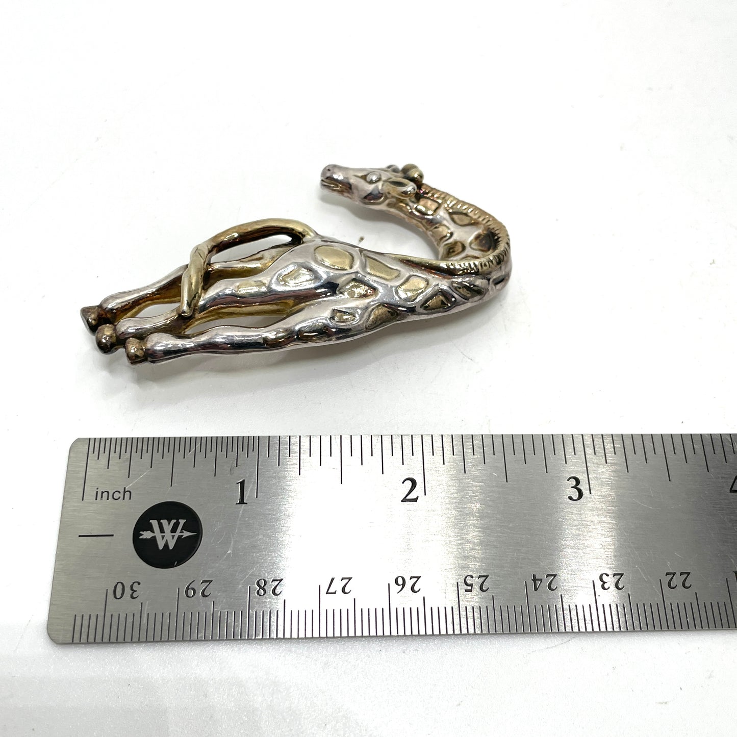 Vintage Sterling Silver Giraffe Pin