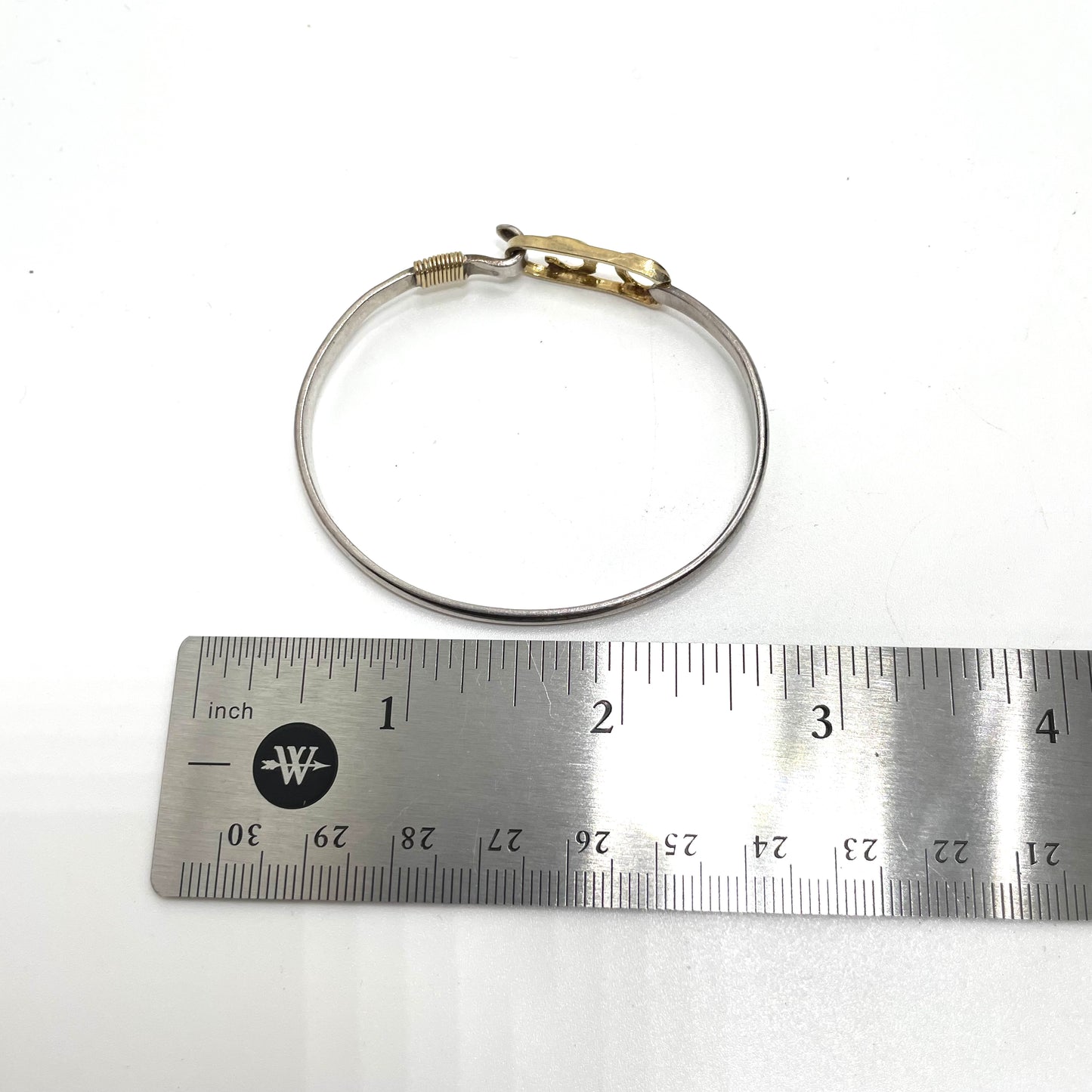 Vintage "OC" 14K Gold & Sterling Silver Child's Bracelet