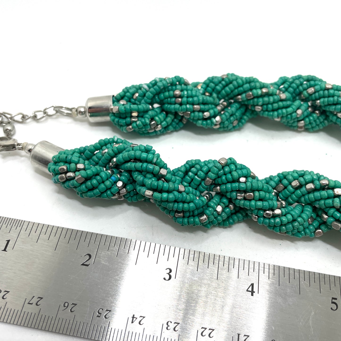 Vintage Beaded Twist Necklace