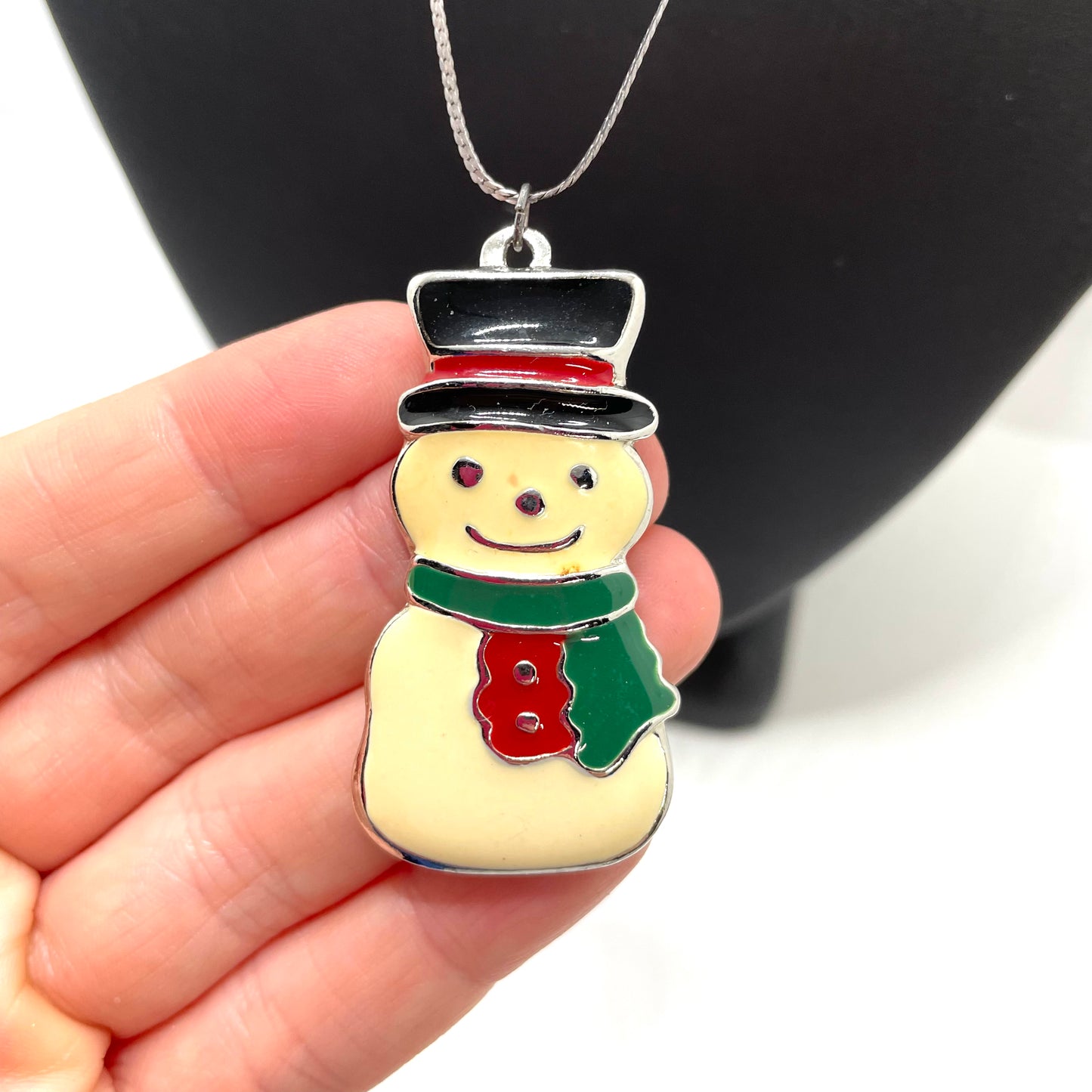 Wallace Silversmiths Snowman Sterling Silver Necklace