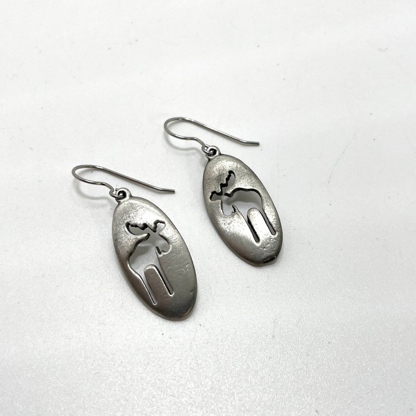 Vintage Moose Cutout Earrings