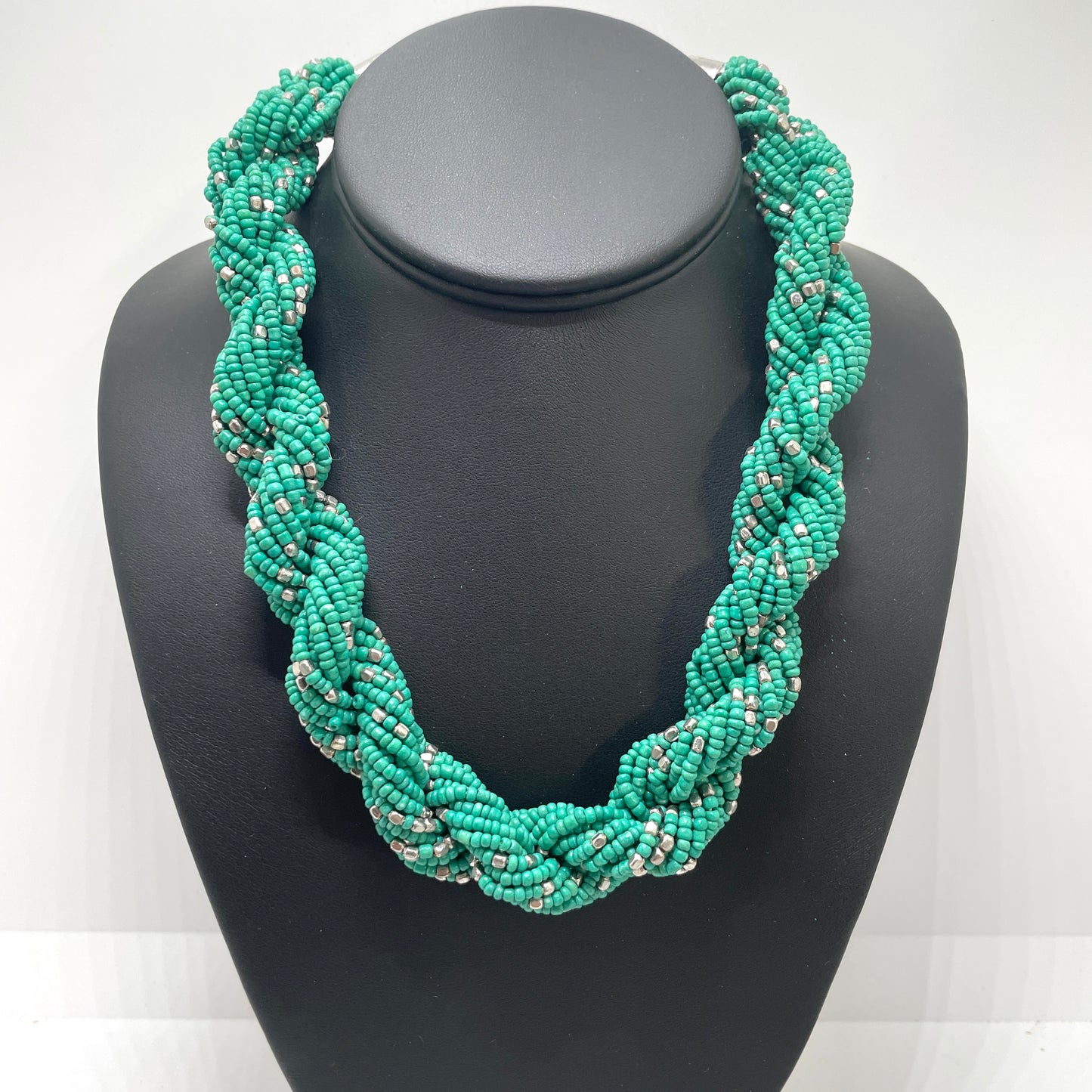 Vintage Beaded Twist Necklace