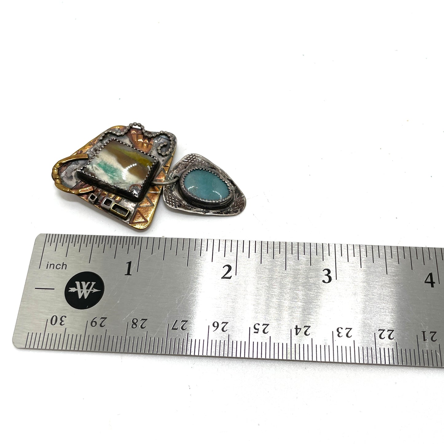 Vintage Artisan Natural Stone Pin