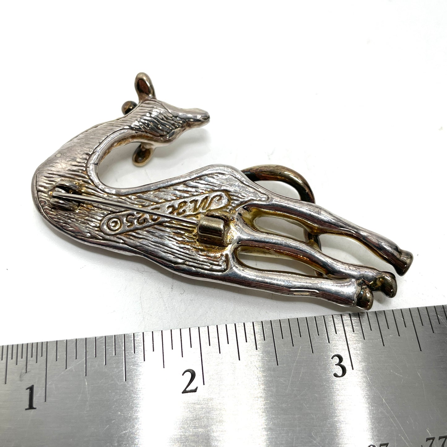 Vintage Sterling Silver Giraffe Pin