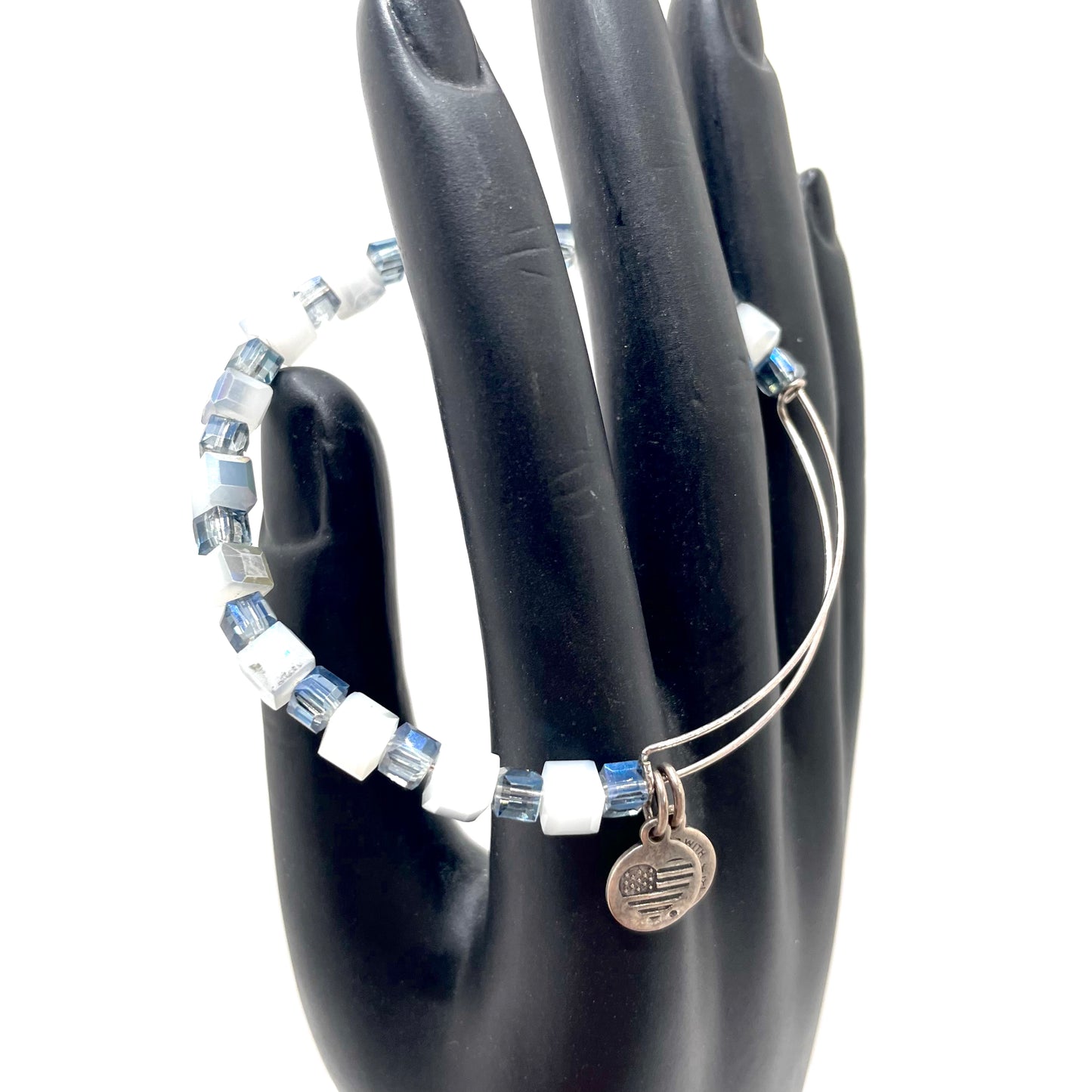 Alex and Ani Blue Beaded Bracelet