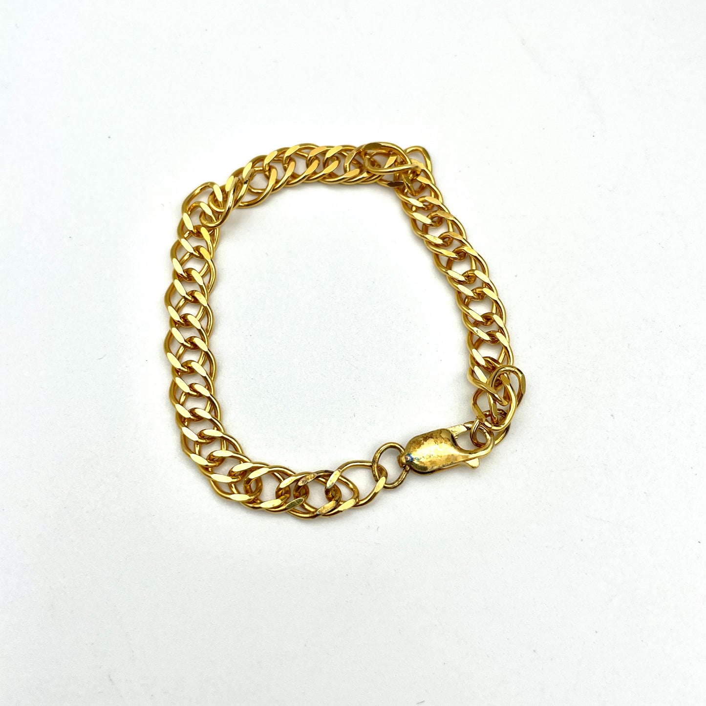 Sterling Silver with Gold Finish Tennis Bracelet