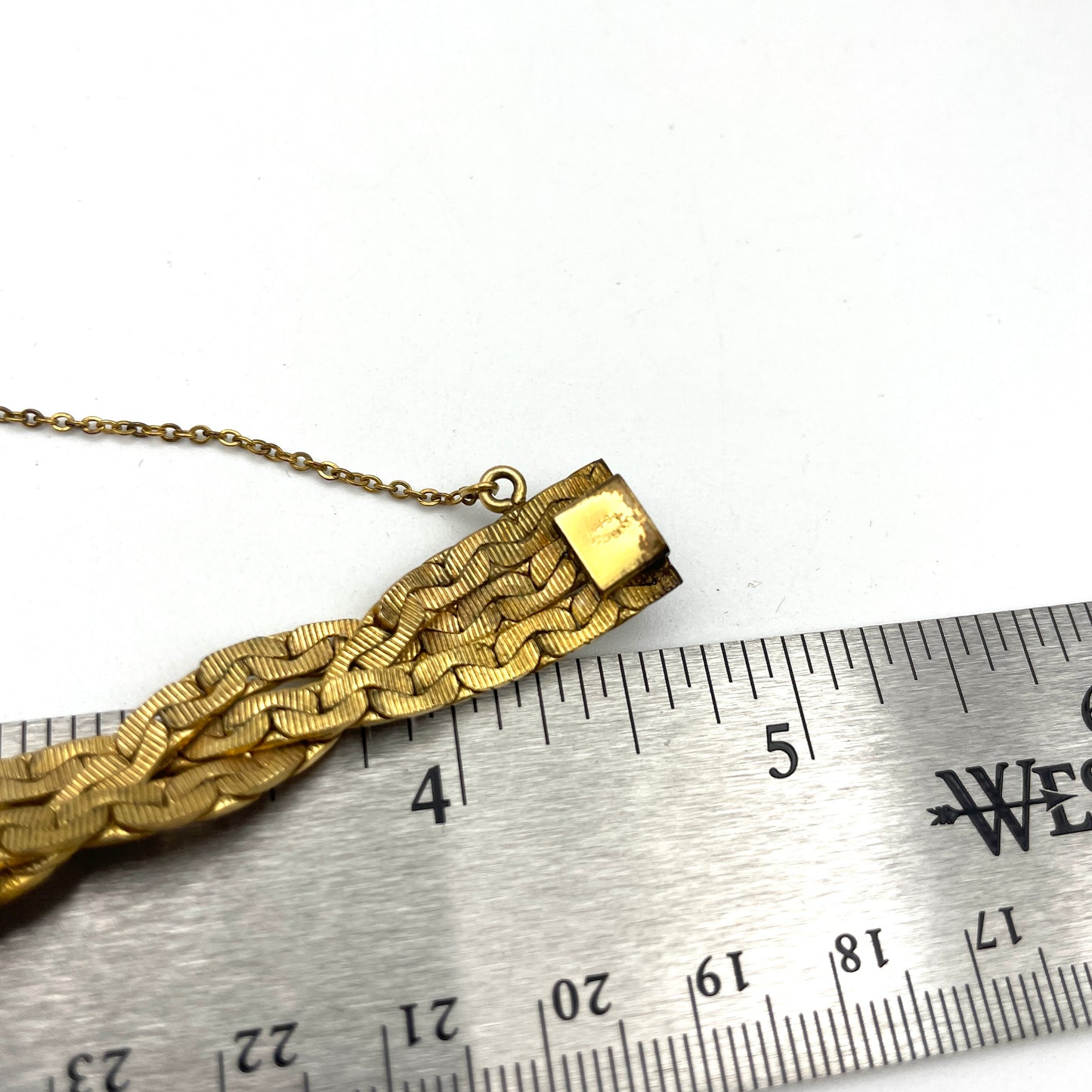 Vintage Gold Plate Twisted Bracelet