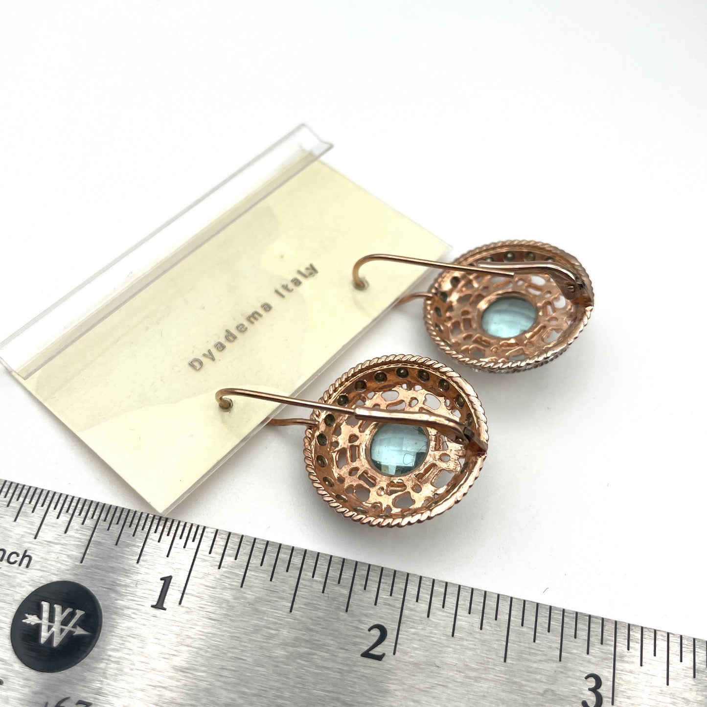 Designer 14K Gold Plated Bronze Dangle Earrings