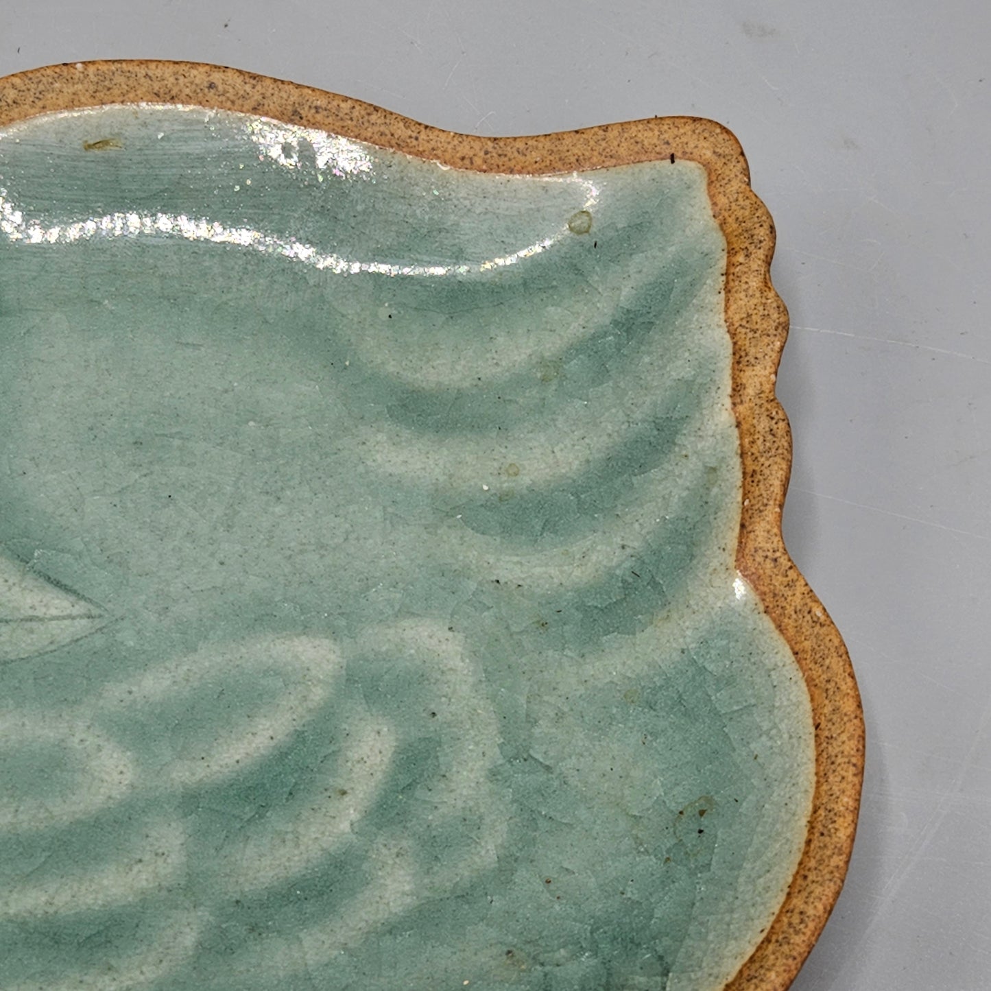 Thailand Pottery Celadon Glazed Duck Tray
