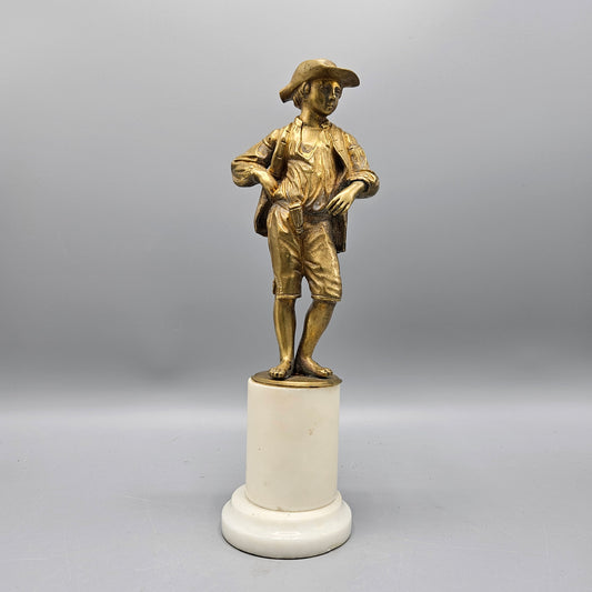 French Gilt Bronze Statue of a Boy