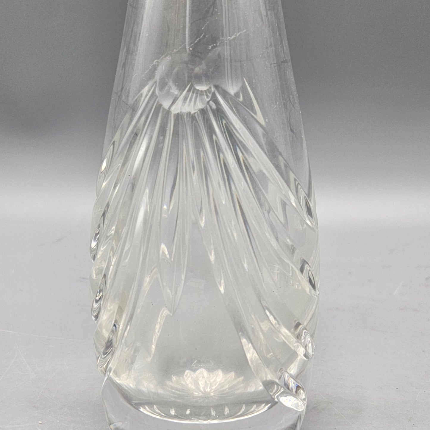 Contemporary Waterford Style Cut Crystal Vase