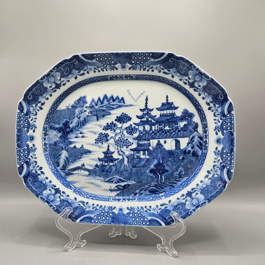 Mottahedeh Porcelain for Historic Charleston Blue Canton Export Style Platter