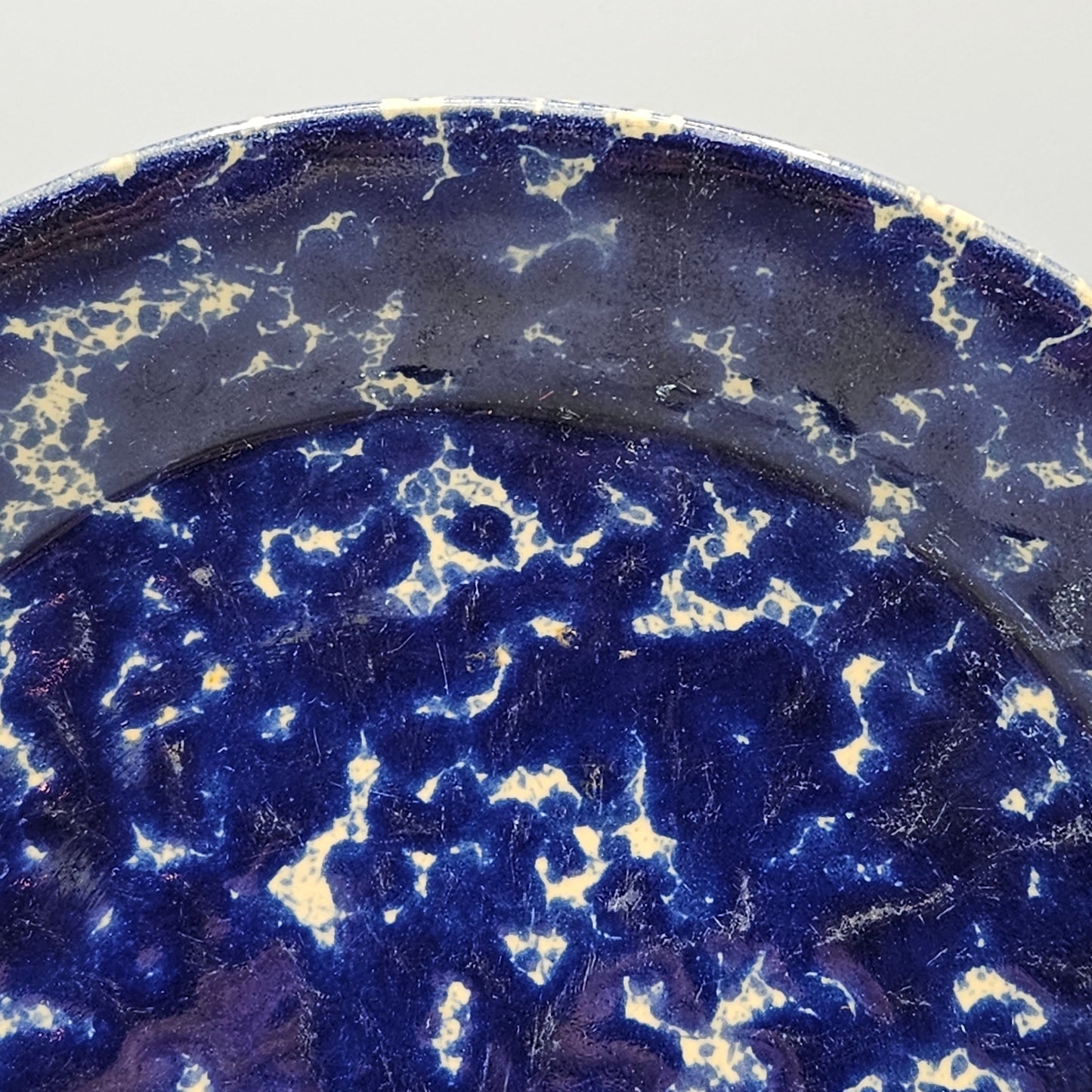 Bennington Pottery Blue Agate Luncheon Plate