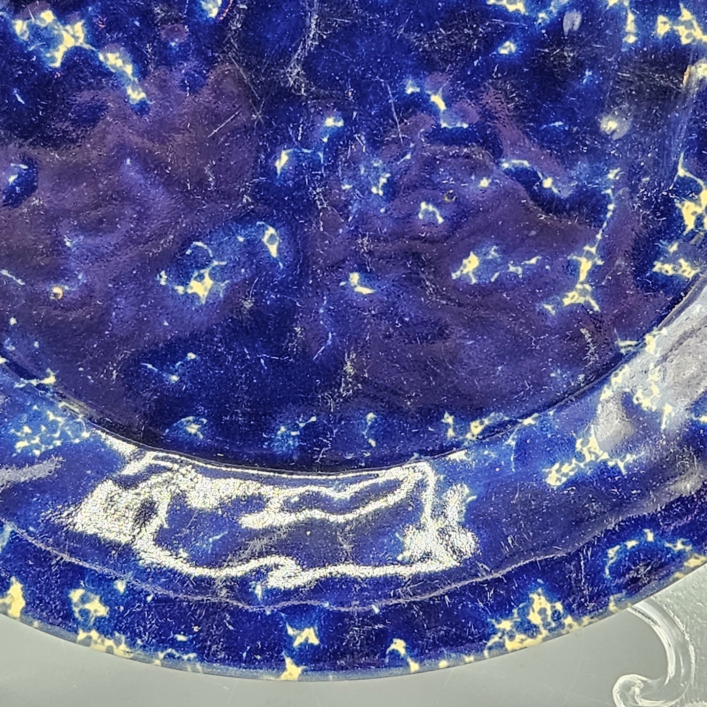 Bennington Pottery Blue Agate Luncheon Plate