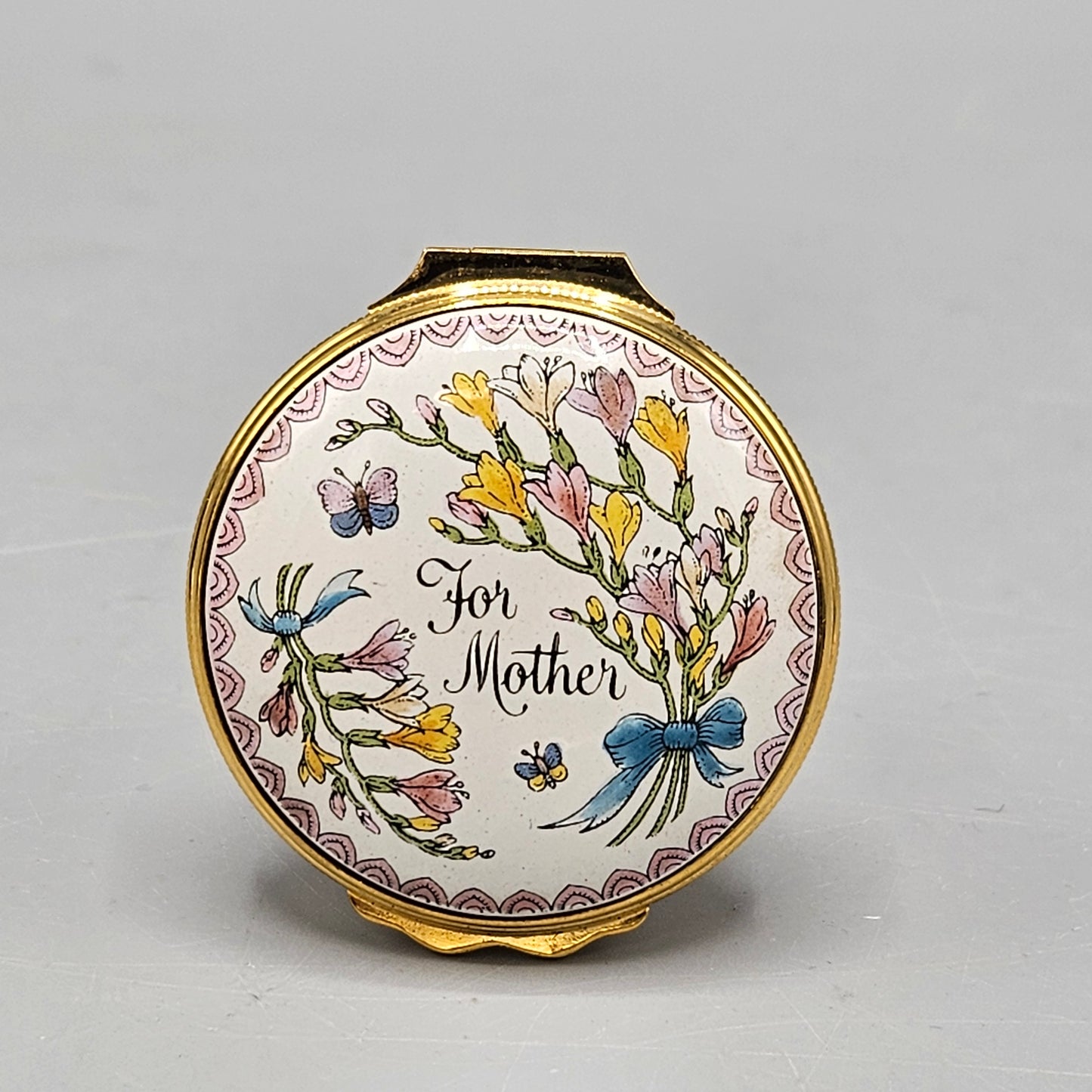 1985 Halcyon Days Enamel "For Mother" Box