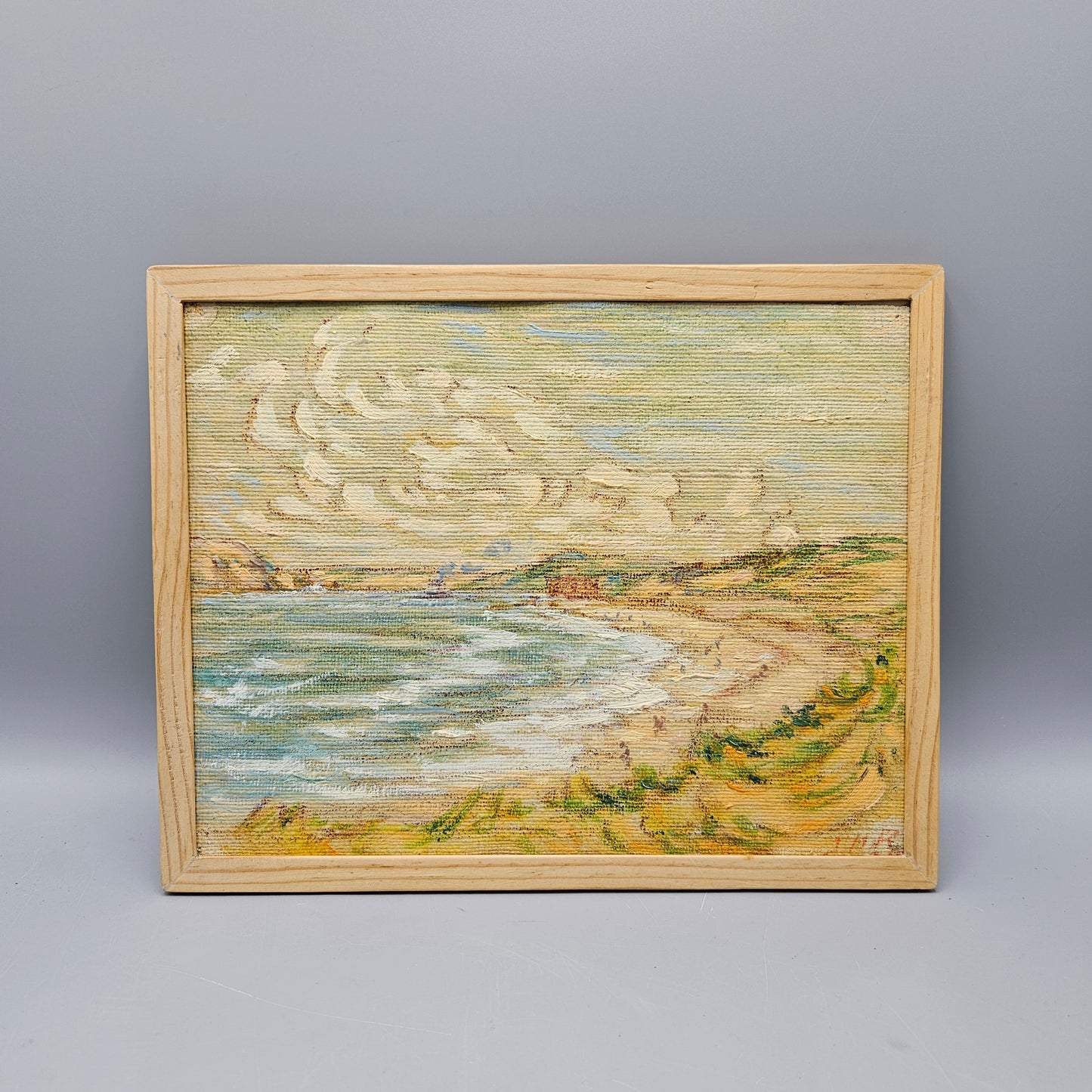 John Henry Ramm (1879-1948) Oil on Board "The Gate and Breaker's Beach"