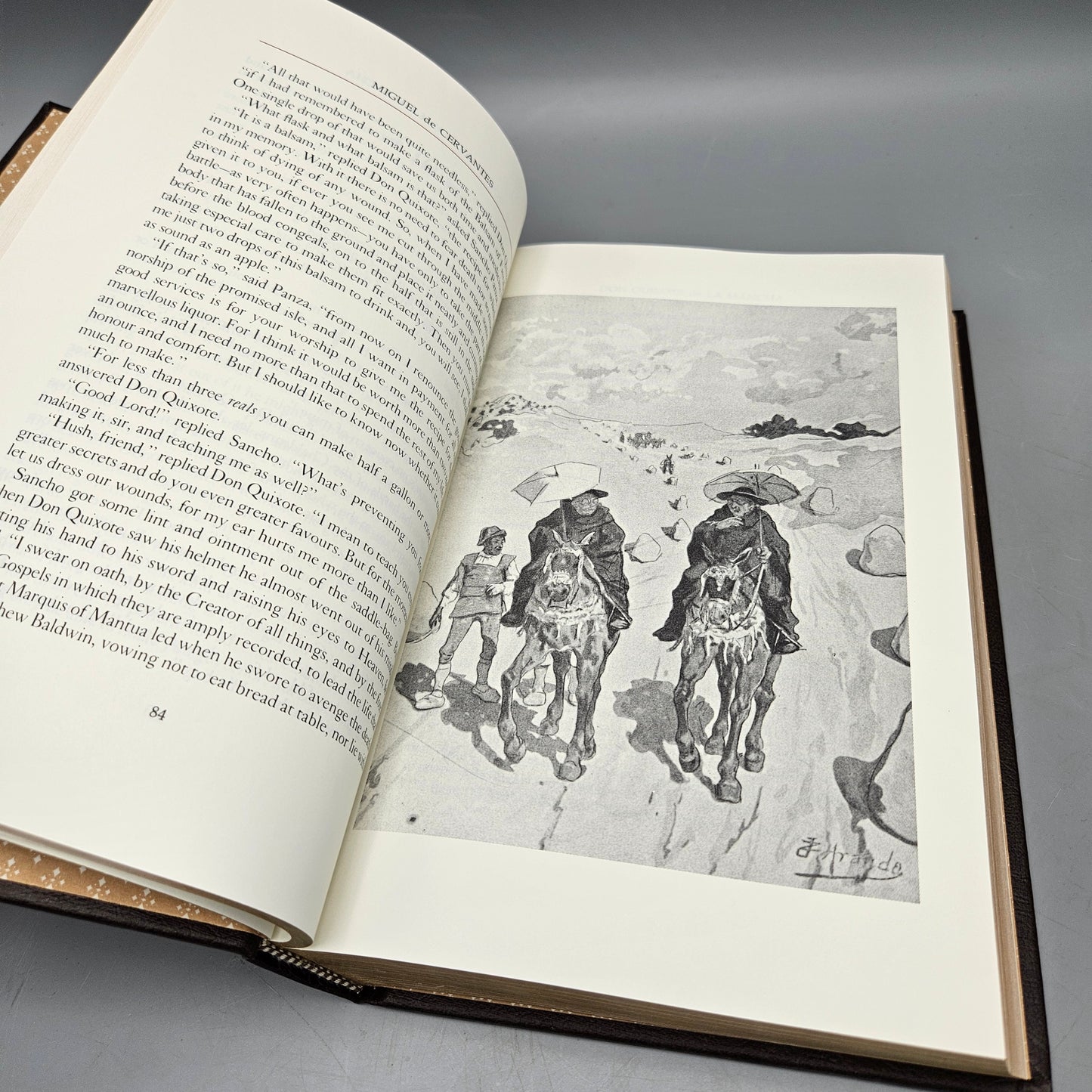 Leatherbound Book - Cervantes "Don Quixote" Franklin Library