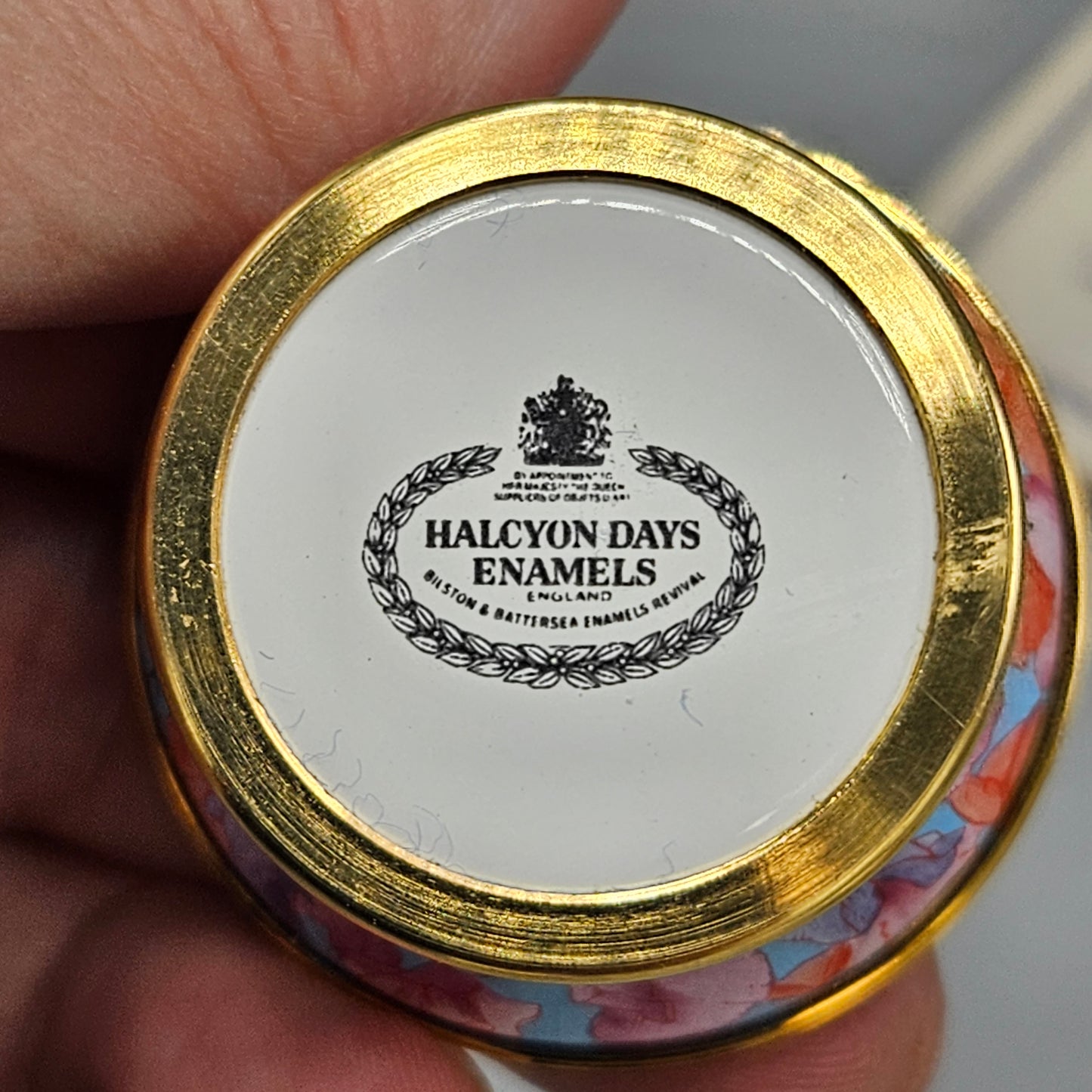 Halcyon Days England Enamel Potpourri Box