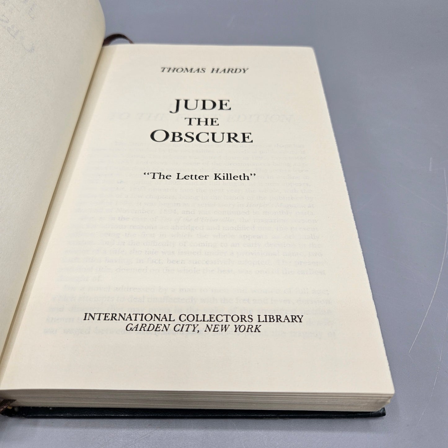 Thomas Hardy "Jude the Obscure" International Collectors Library
