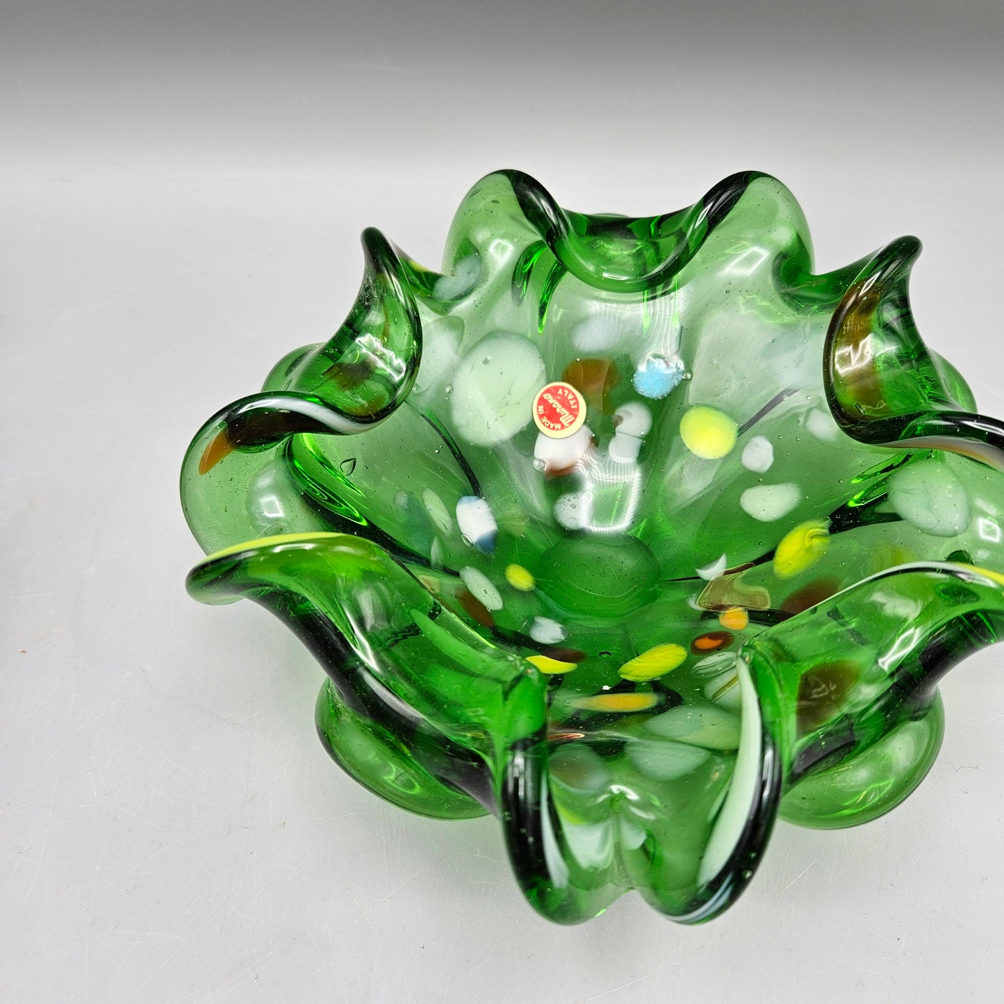 Green Murano Glass Bowl / Ashtray