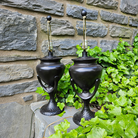 Pair Urn-Form Table Lamps