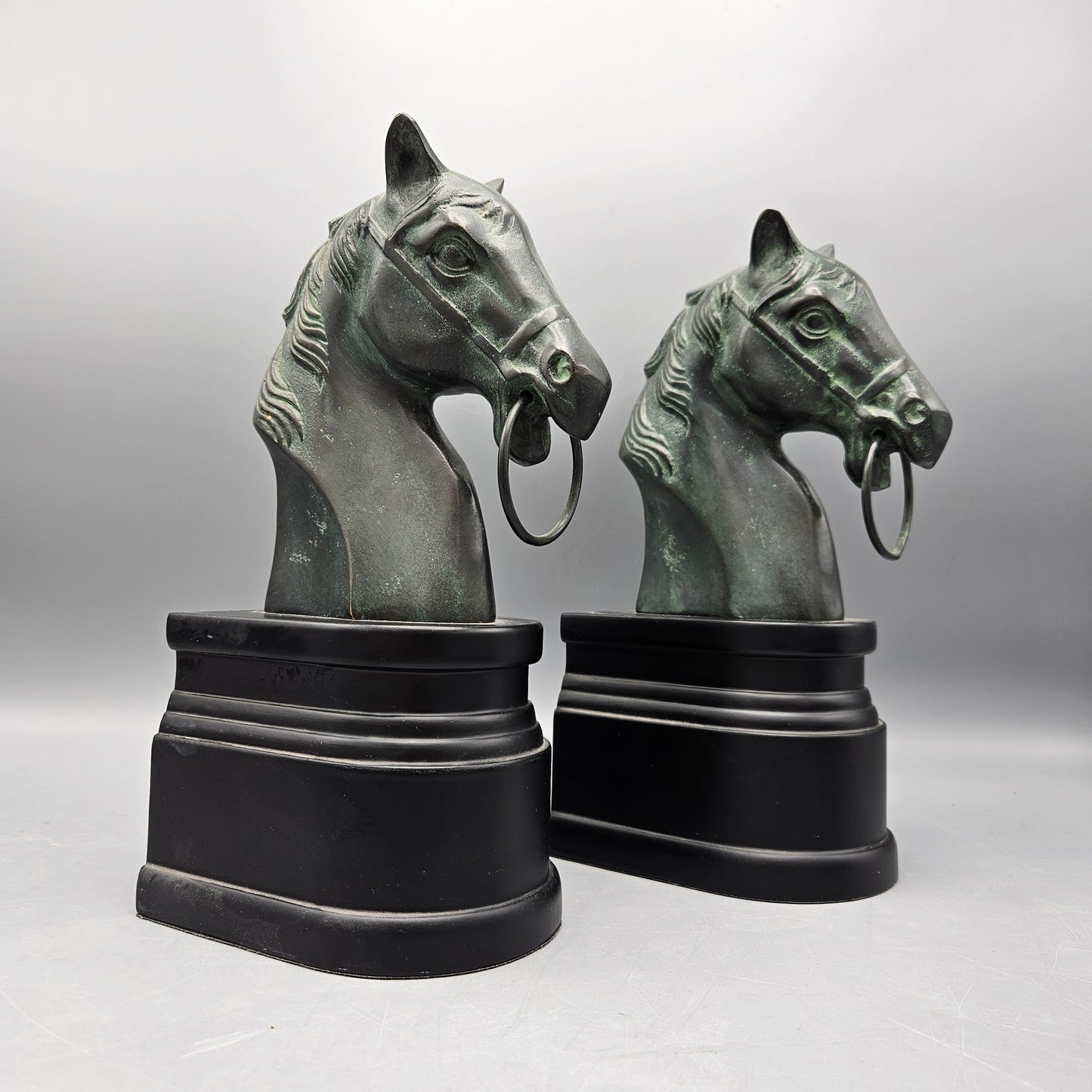 Pair Horse Head Bookends