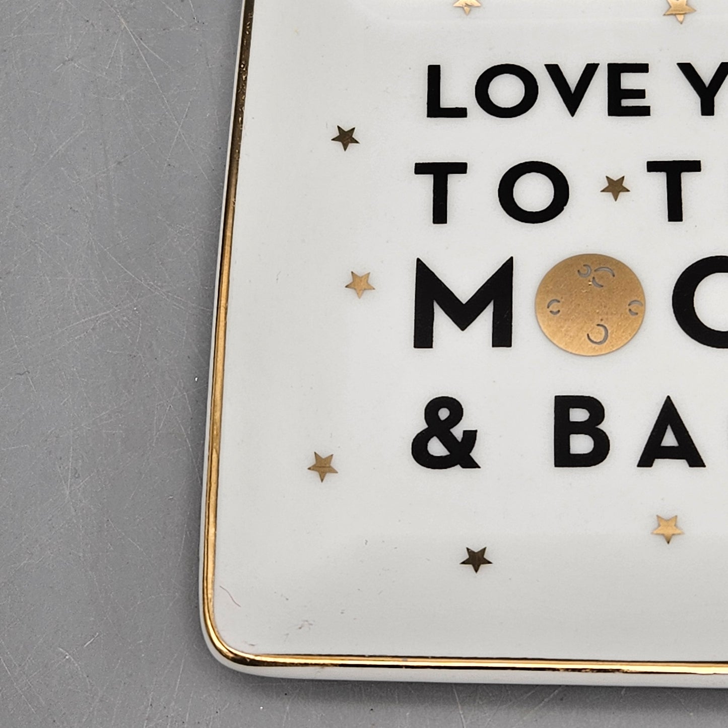 Paper Source "Love You to the Moon and Back" Porcelain Tray