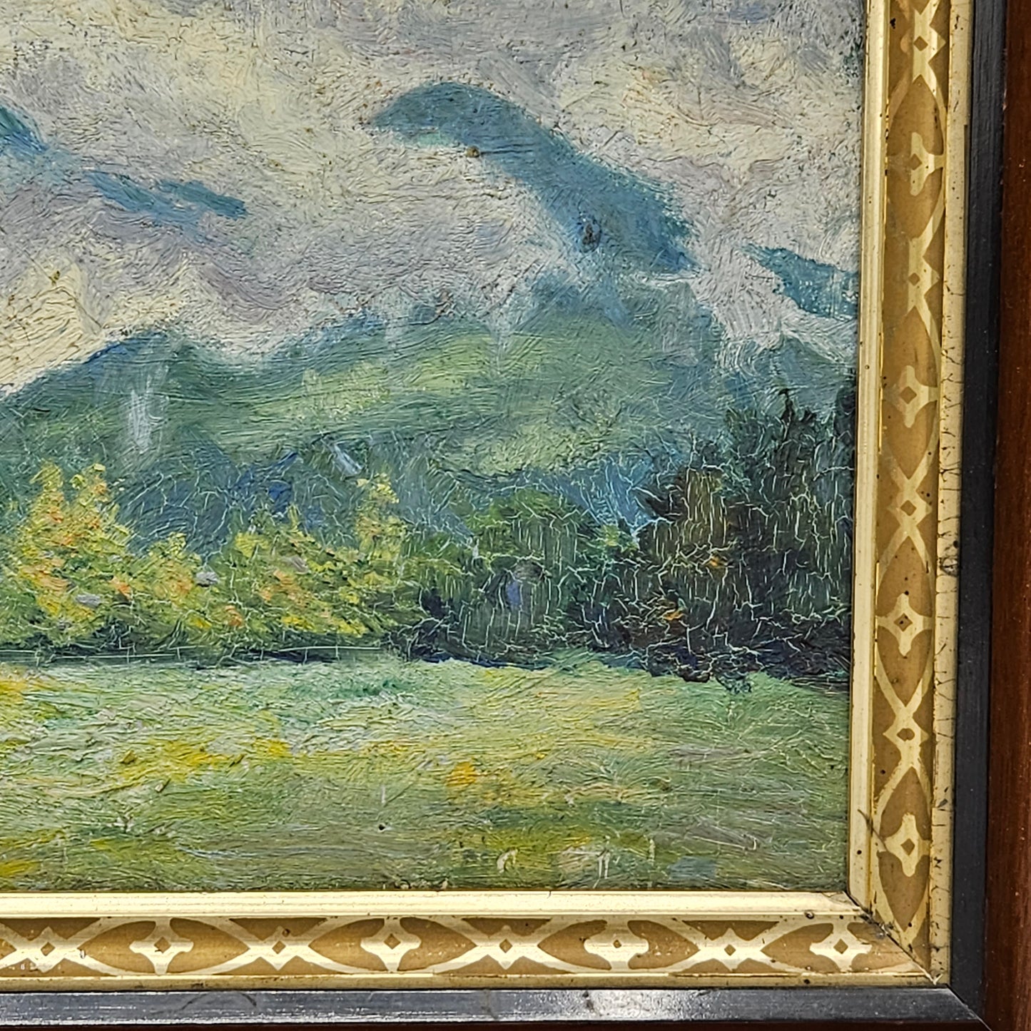 Oil on Board Landscape Painting