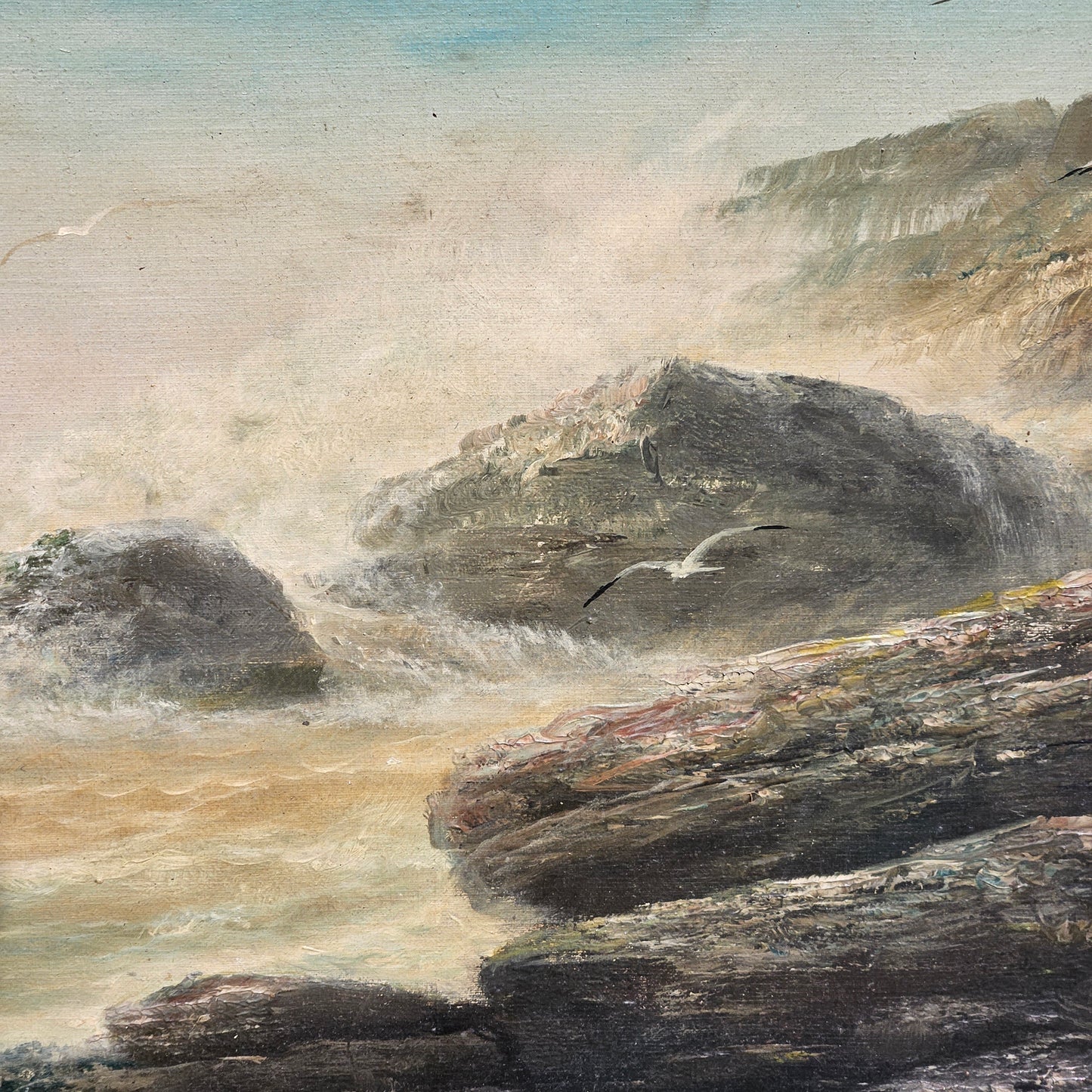 Oil on Canvas Seascape - Signed R Alexander