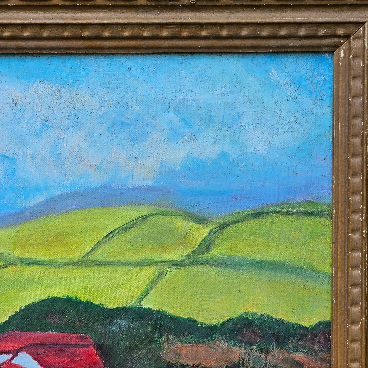 Oil on Canvas Landscape Signed A Vicono